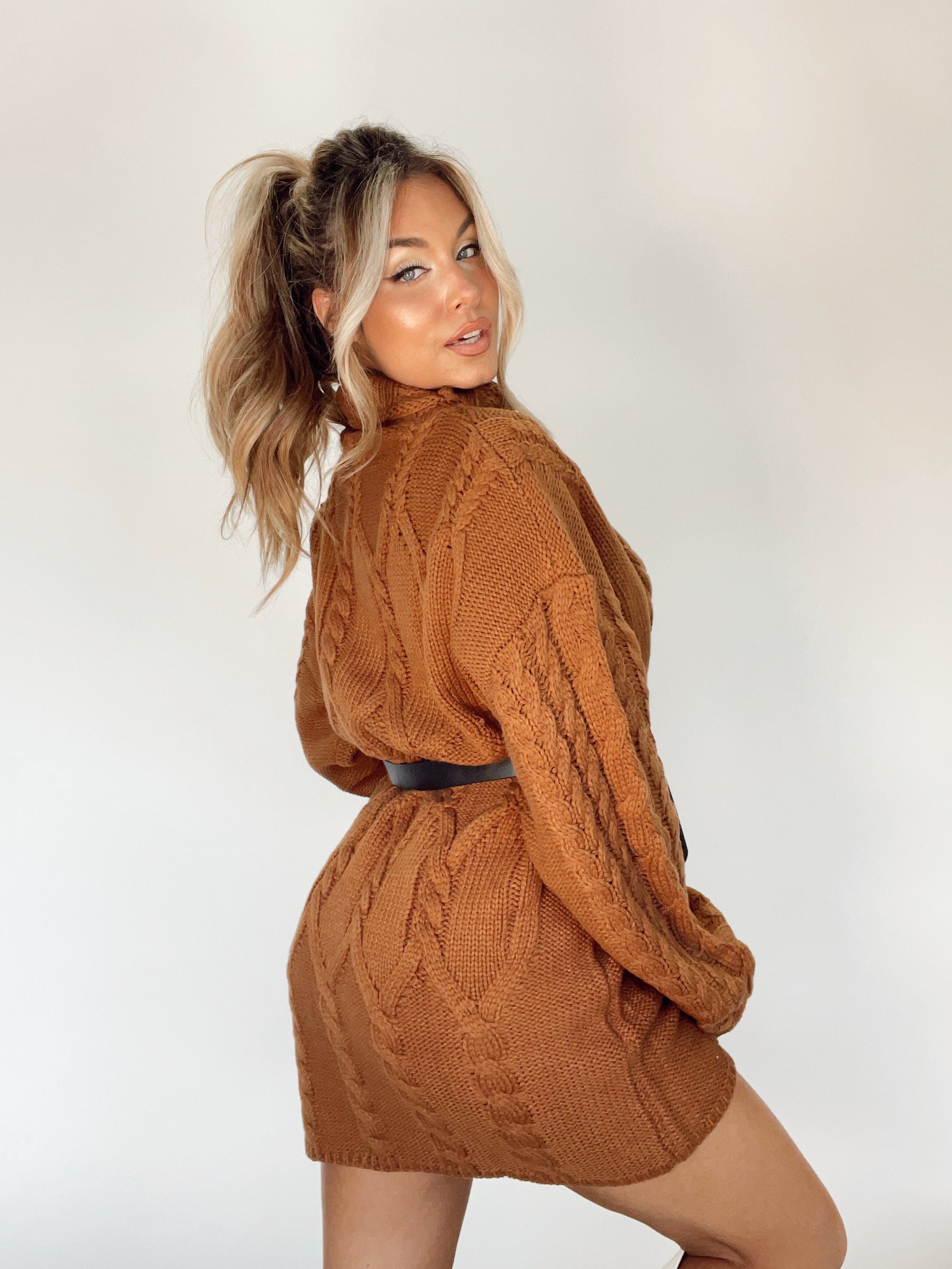 Sipping Cider Sweater Dress sold by LANE 201 product image thumbnail 4