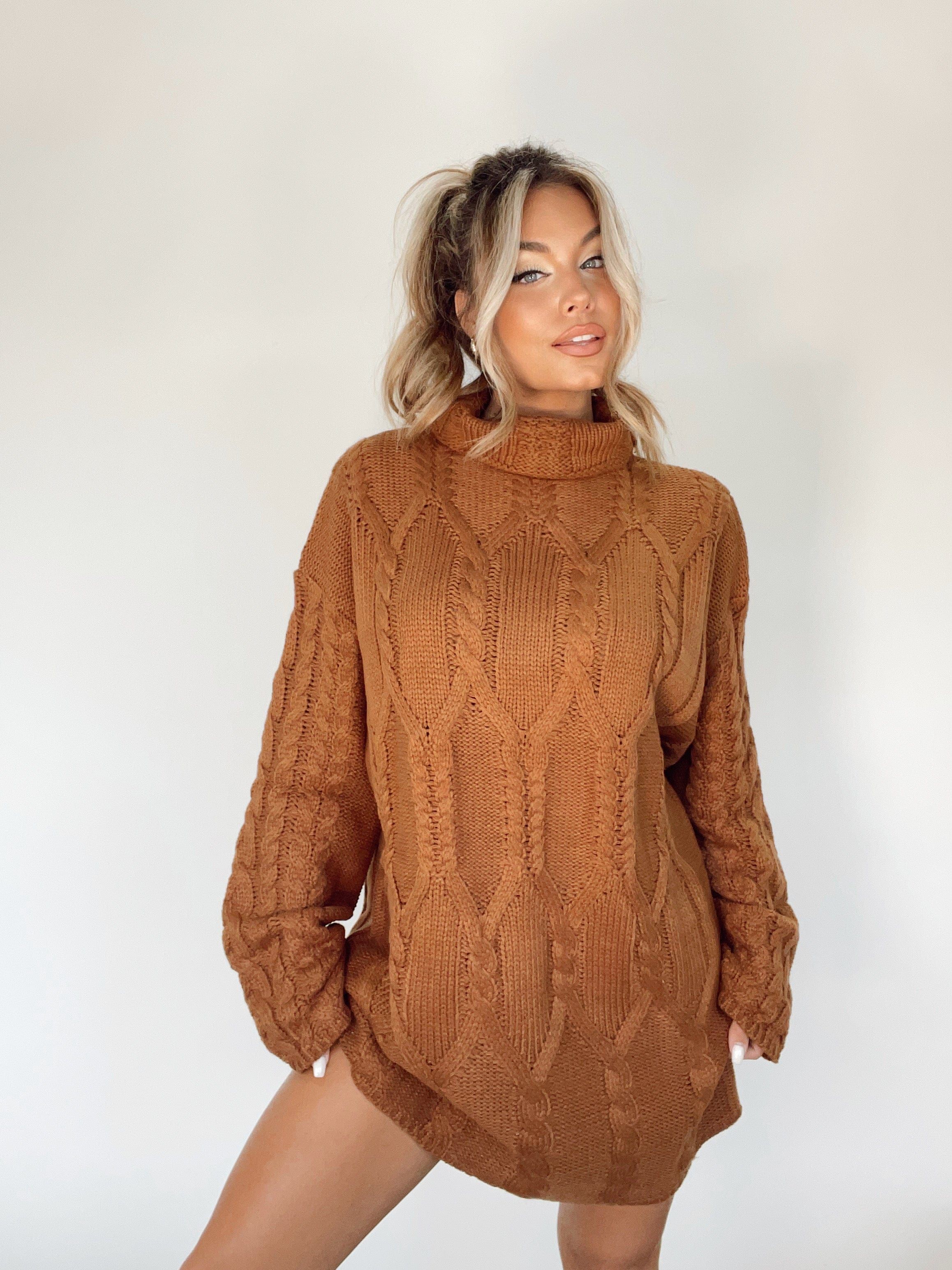 Sipping Cider Sweater Dress sold by LANE 201 product image thumbnail 2