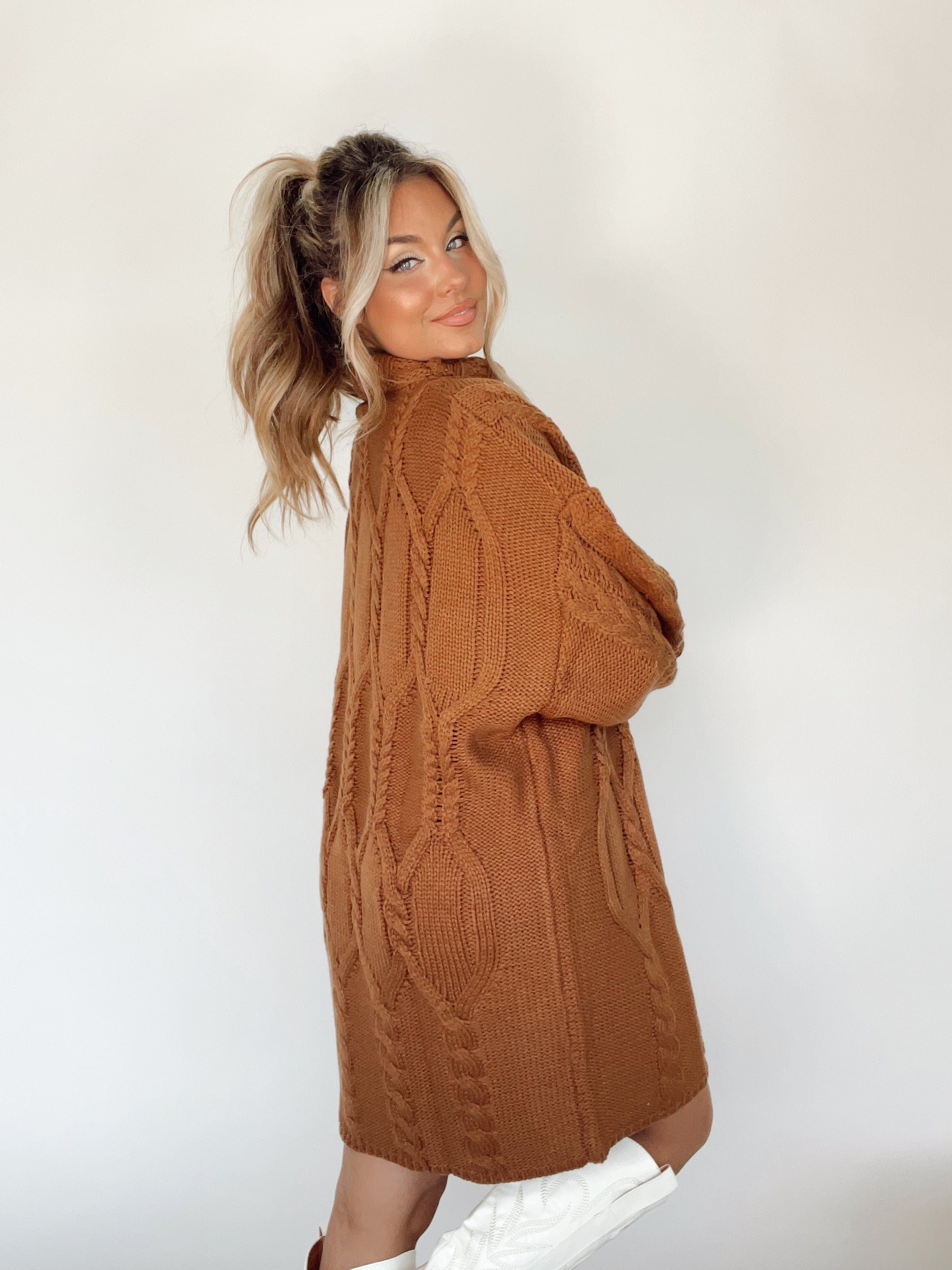 Sipping Cider Sweater Dress sold by LANE 201 product image thumbnail 5