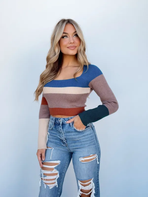 Uptown Striped Sweater sold by LANE 201