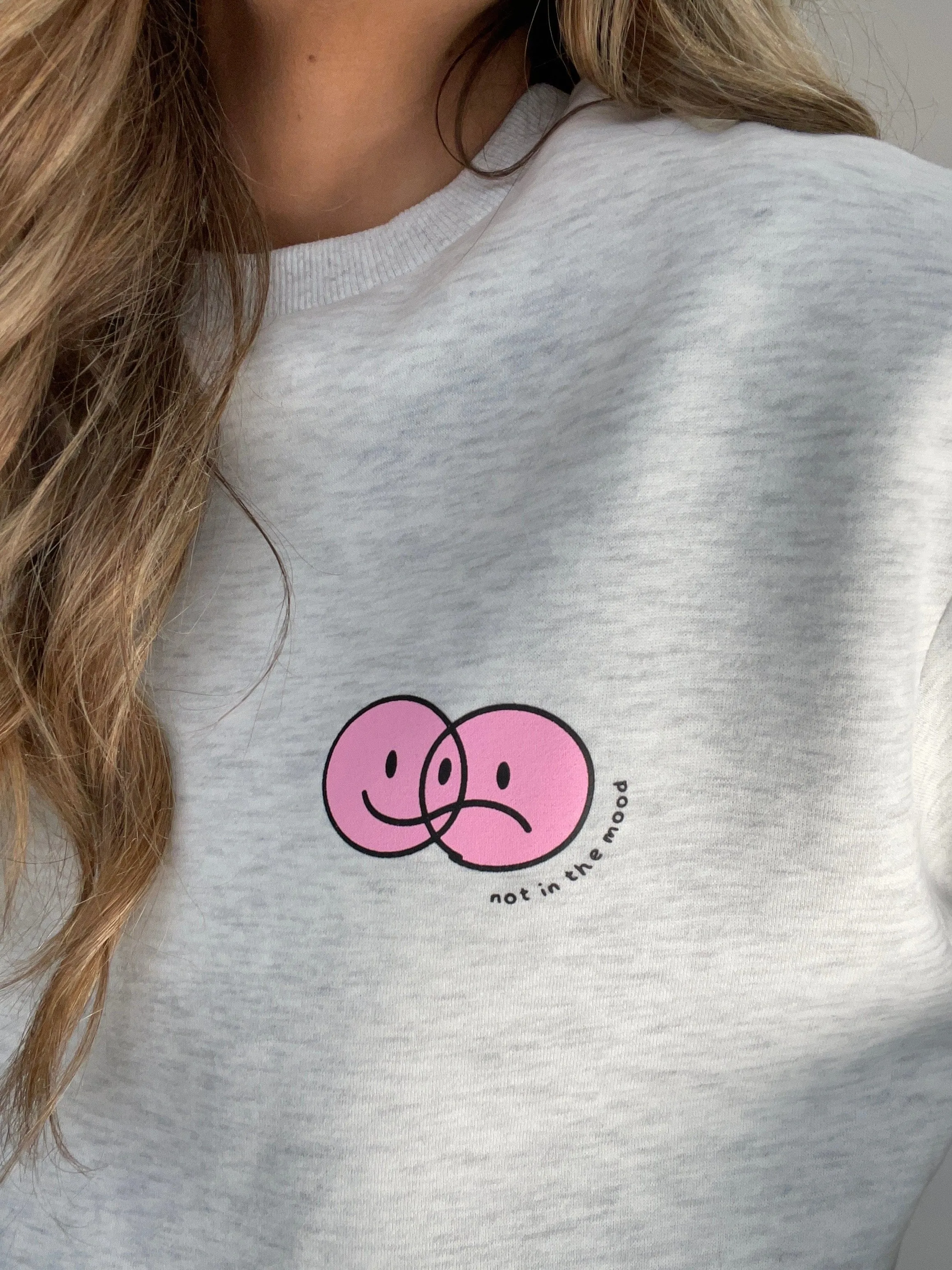 Grey Not In The Mood Sweatshirt sold by LANE 201 product image thumbnail 3