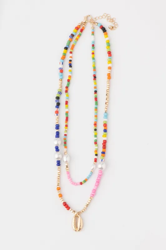 Beachy Babe Necklace sold by LANE 201