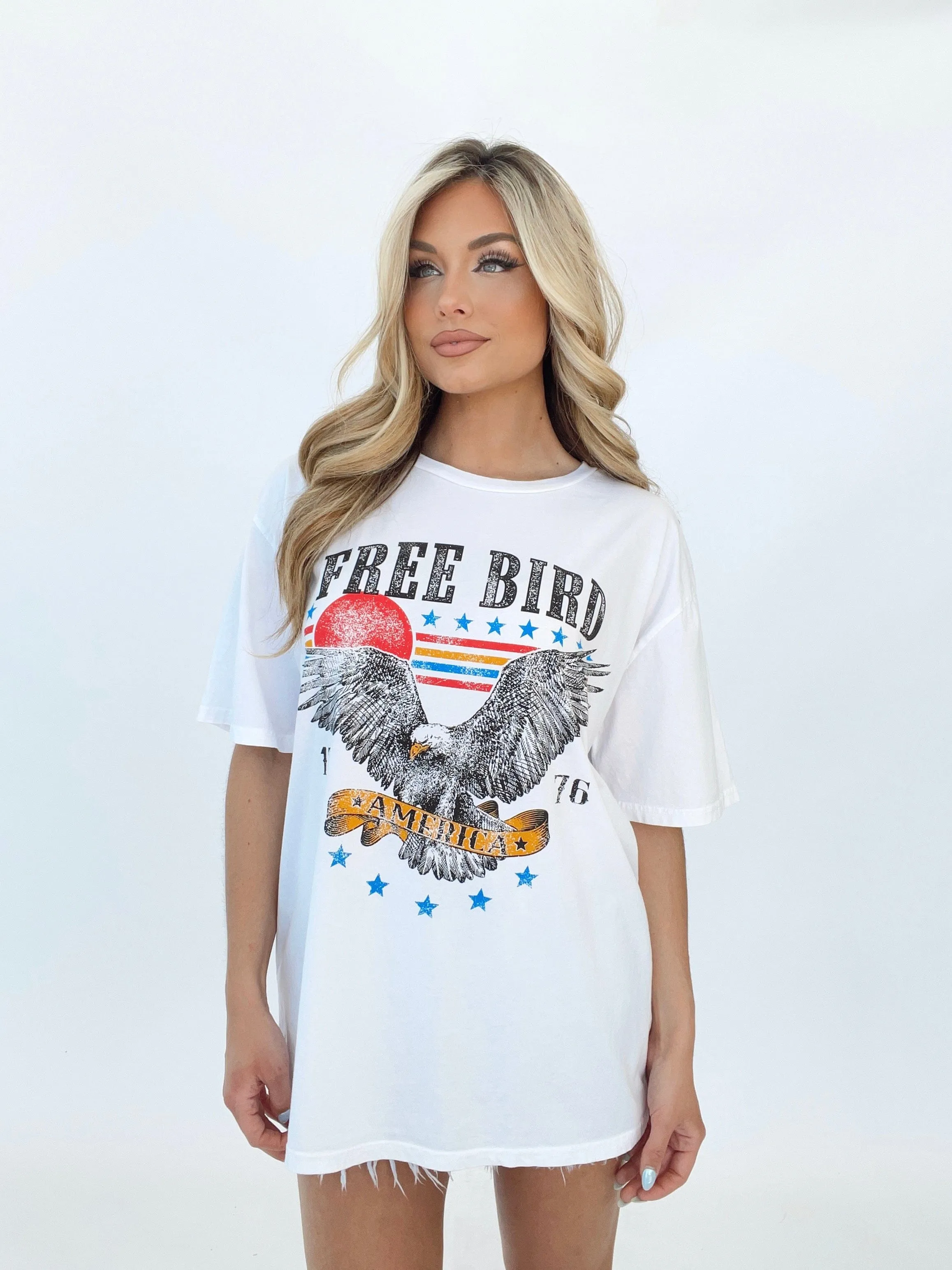 Free Bird America Oversized Graphic Tee sold by LANE 201 product image thumbnail 4