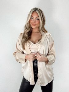 Luxe Living Satin Top sold by LANE 201