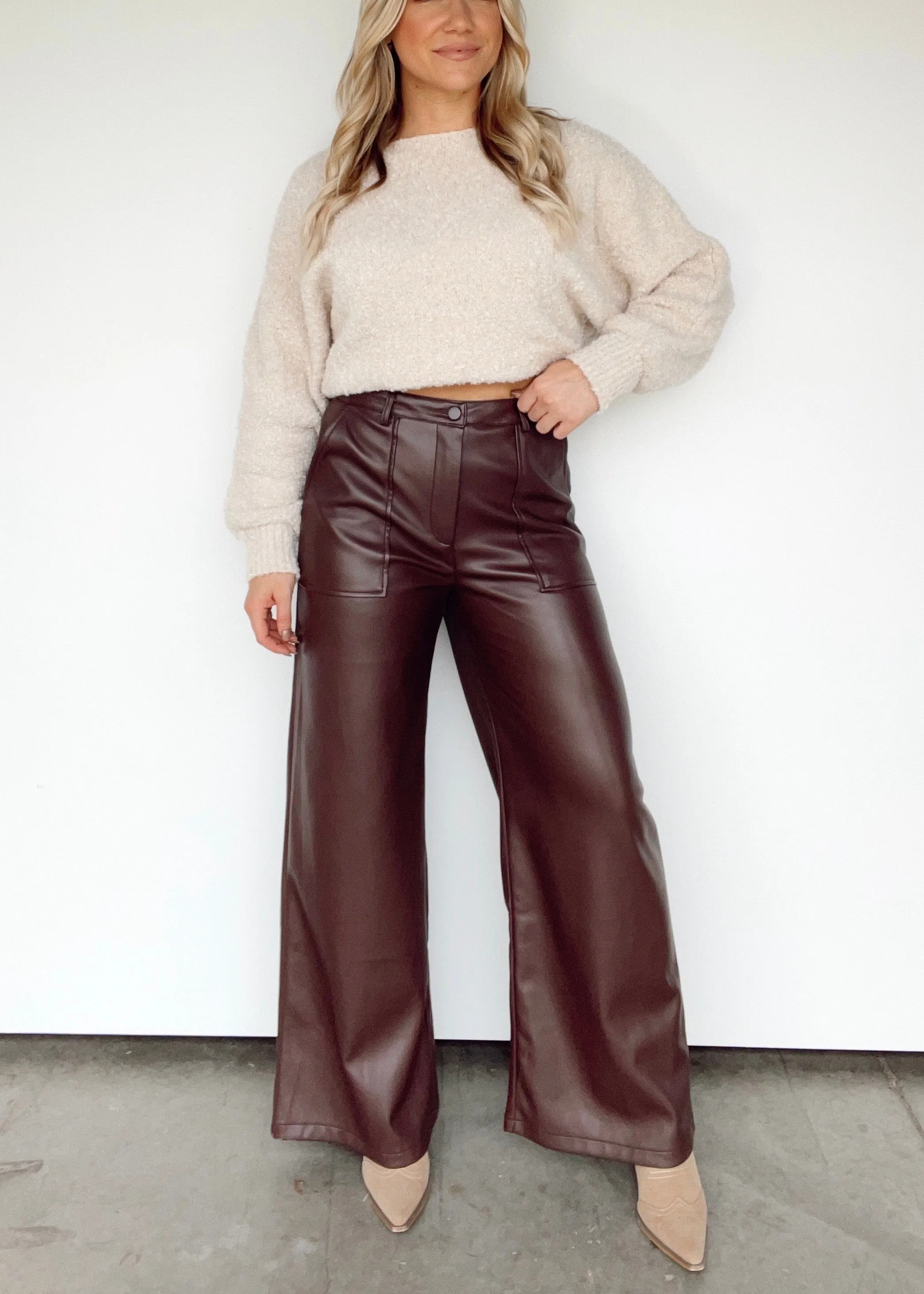 Closet Icon Leather Pant sold by LANE 201