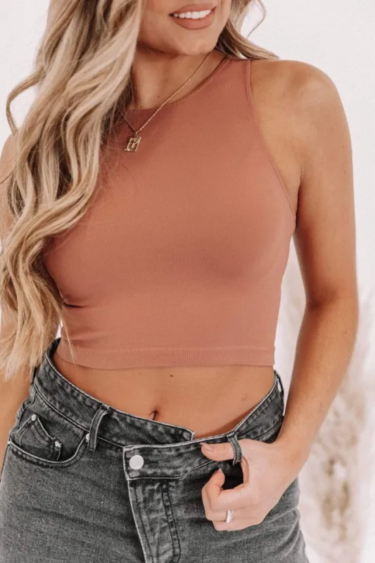 Chestnut Tina Tank sold by LANE 201