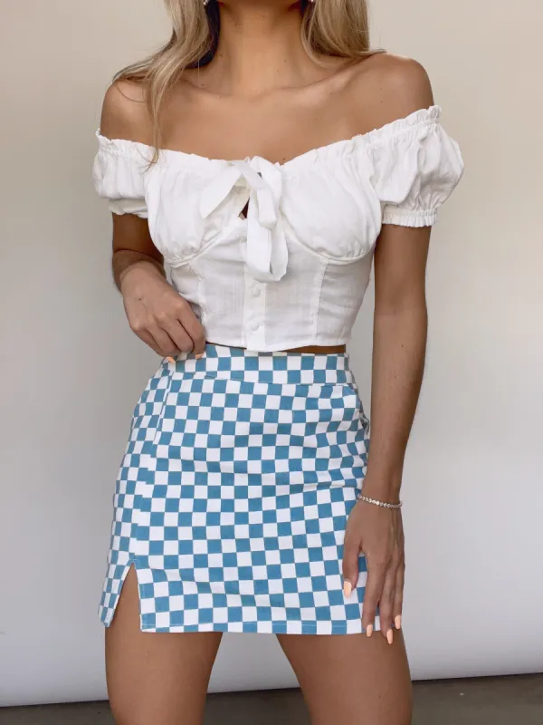 Fit Check Mini Skirt sold by LANE 201