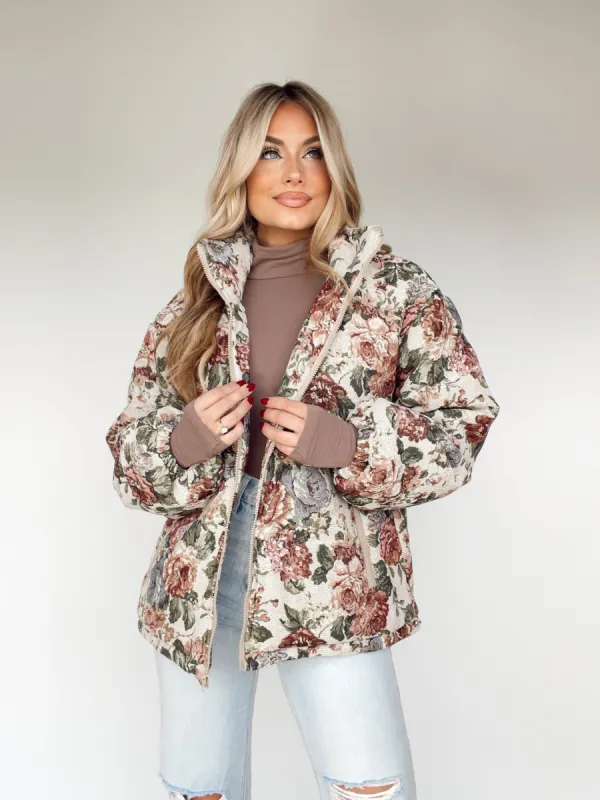 Vintage Vibes Puffer Jacket sold by LANE 201