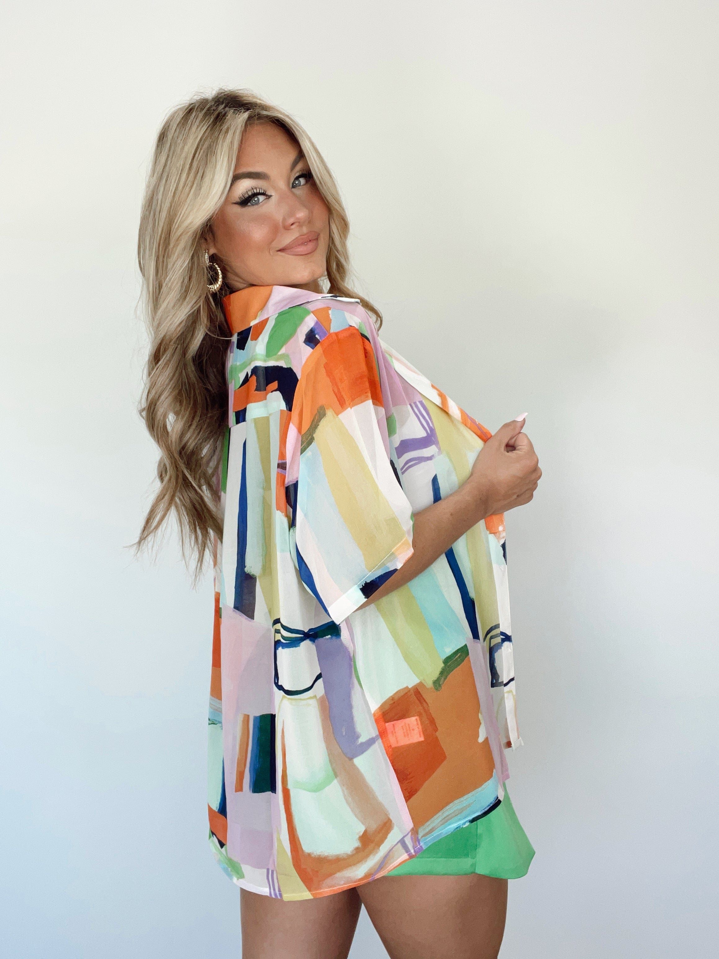 Summer Spectrum Button Up sold by LANE 201 product image thumbnail 5