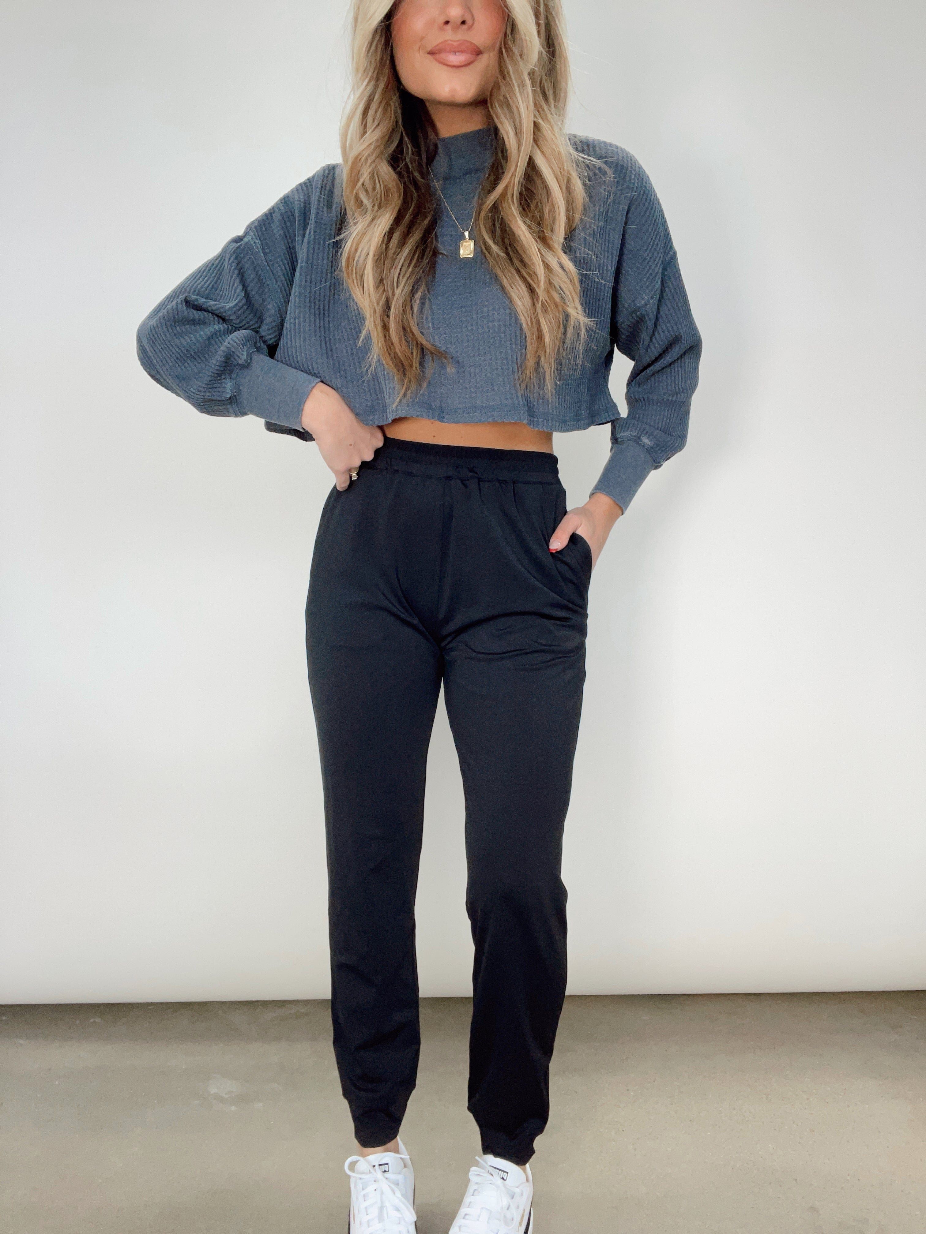 Black Goal Getter Joggers sold by LANE 201 product image thumbnail 4