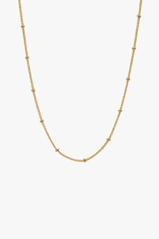 Gold Bead Dainty Necklace sold by LANE 201