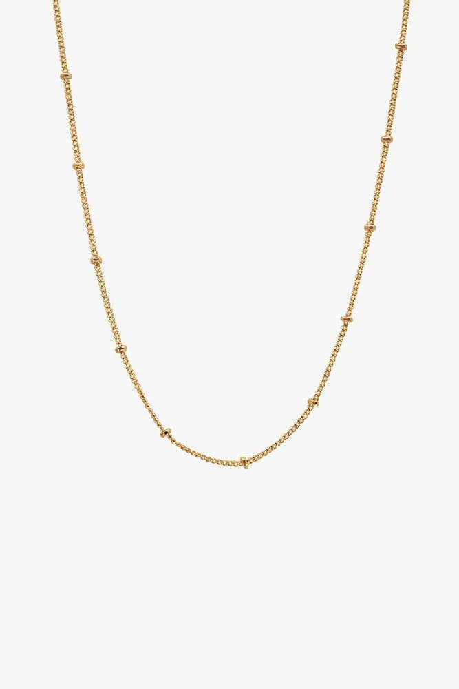 Gold Bead Dainty Necklace sold by LANE 201