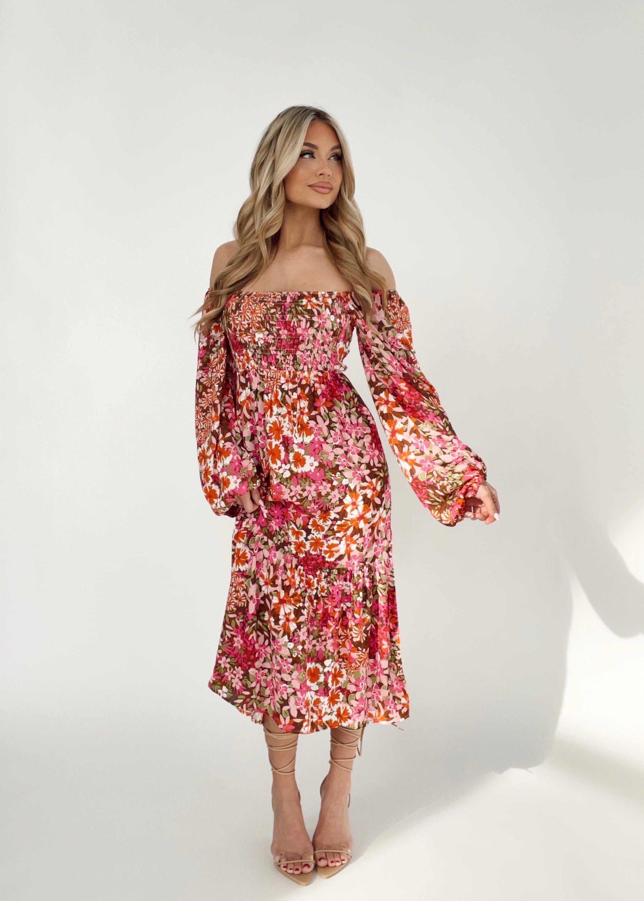 Mulberry Blooms Maxi Dress sold by LANE 201