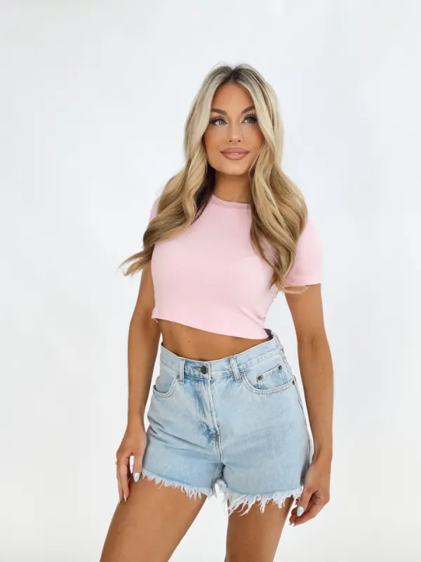 Ribbed Athleisure Tee sold by LANE 201