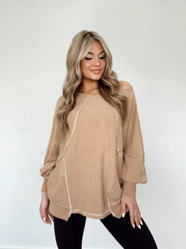 Camel Current Mood Top sold by LANE 201