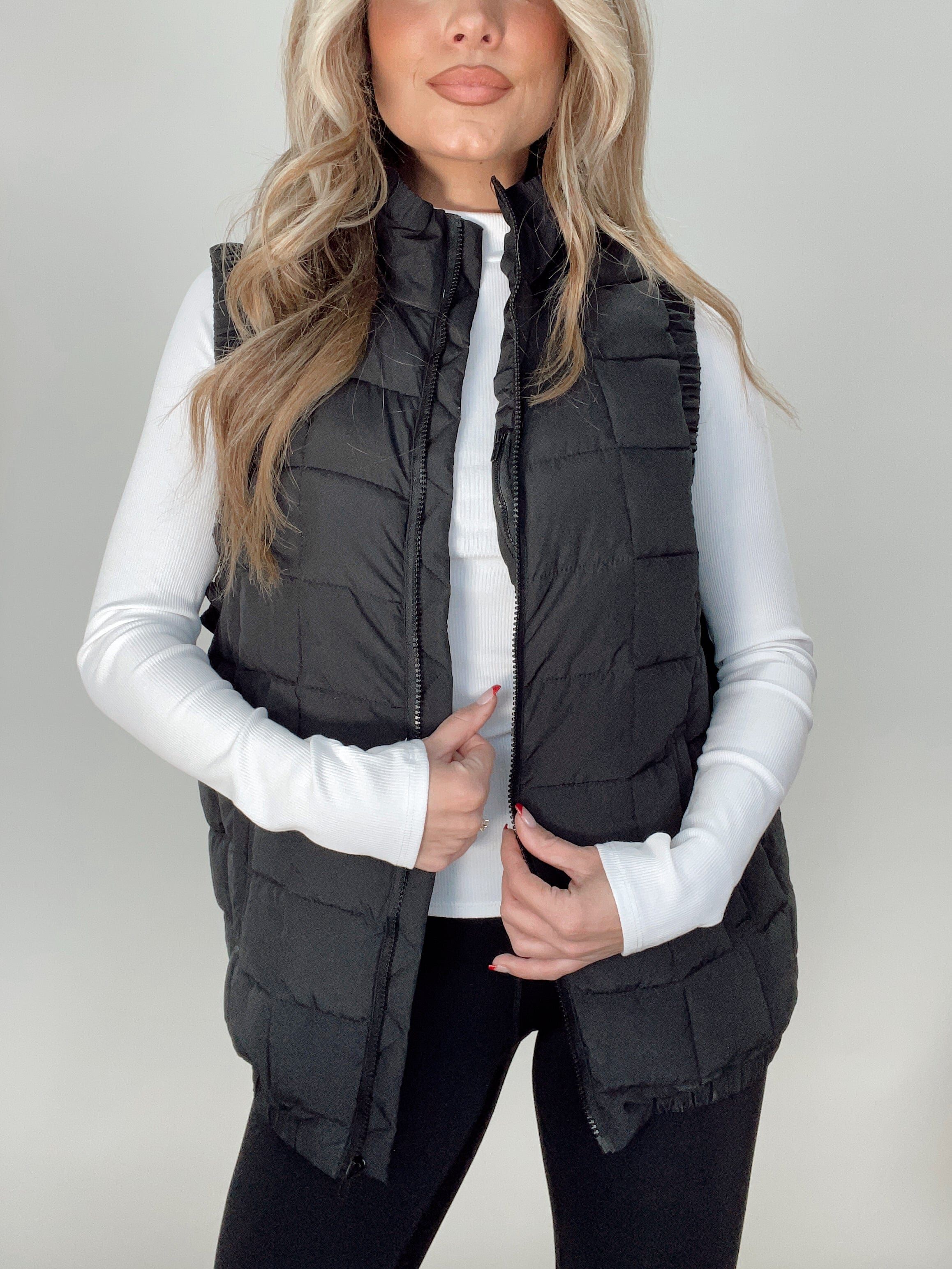 Black On The Slopes Vest sold by LANE 201 product image thumbnail 3