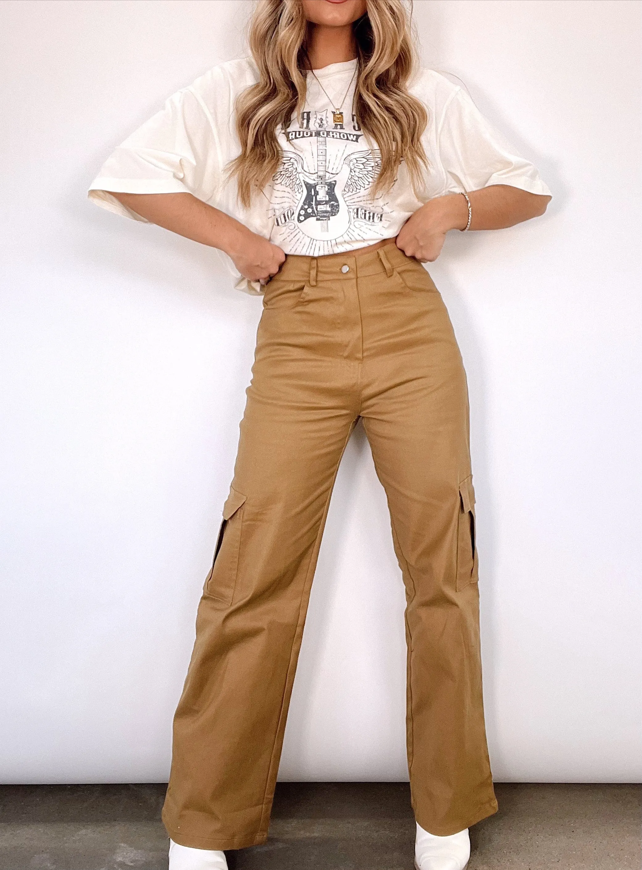 Time To Go Cargo Pants sold by LANE 201