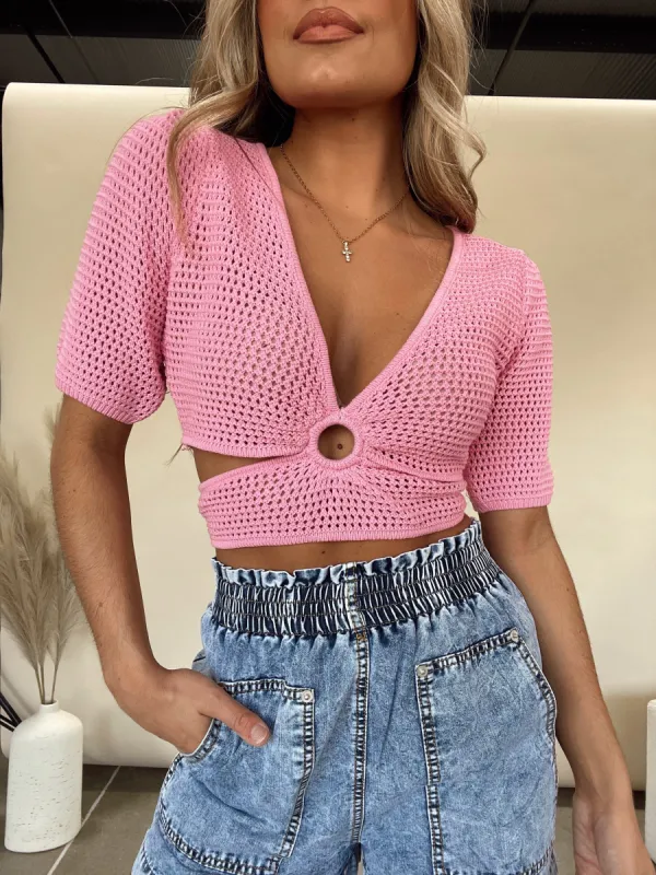 Rave About It Crochet Top sold by LANE 201