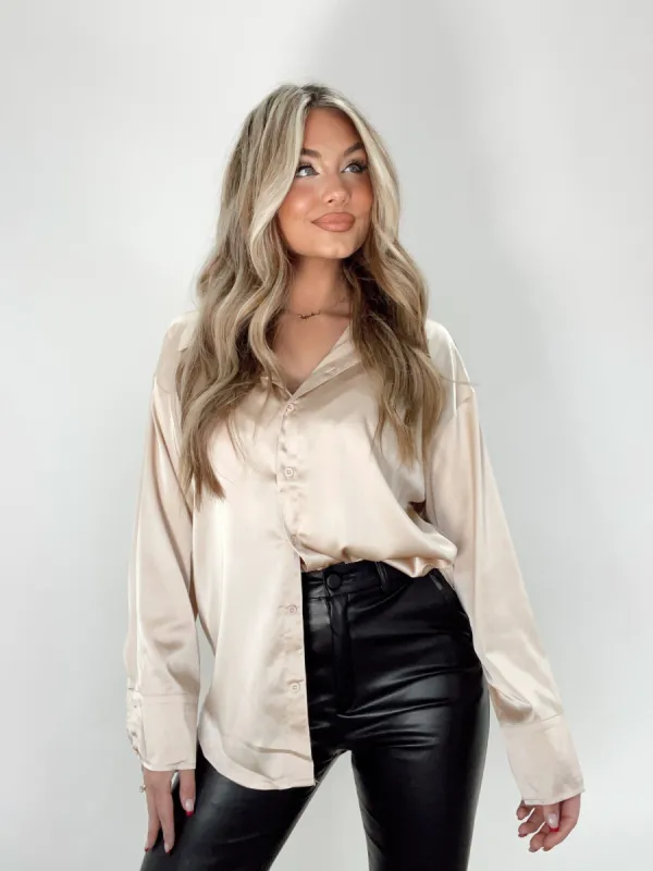 Luxe Living Satin Top sold by LANE 201