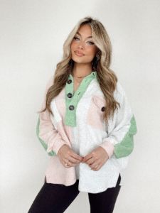 Blush/Green Chill Out Top sold by LANE 201