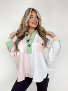 Blush/Green Chill Out Top sold by LANE 201