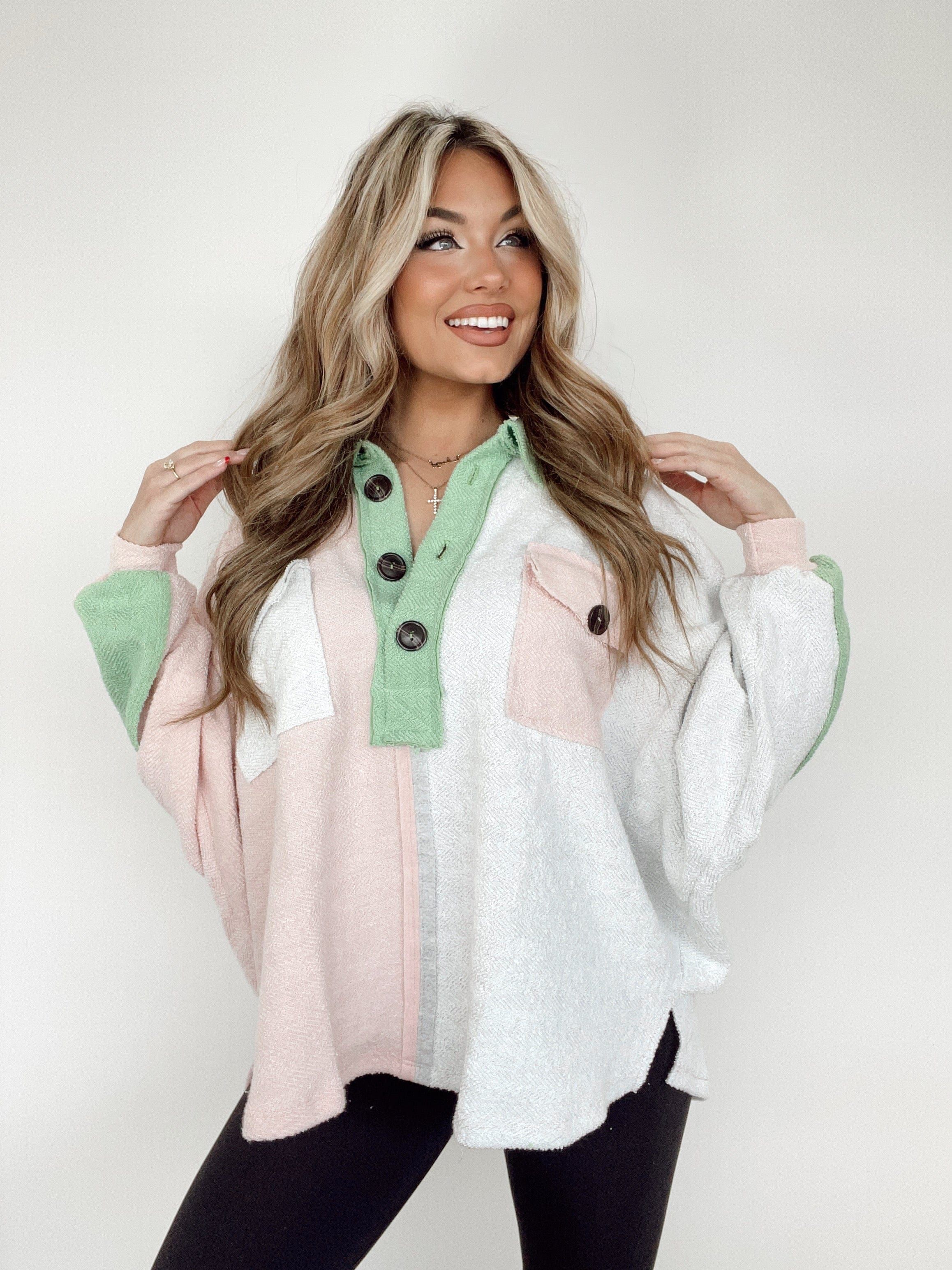 Blush/Green Chill Out Top sold by LANE 201 product image thumbnail 5