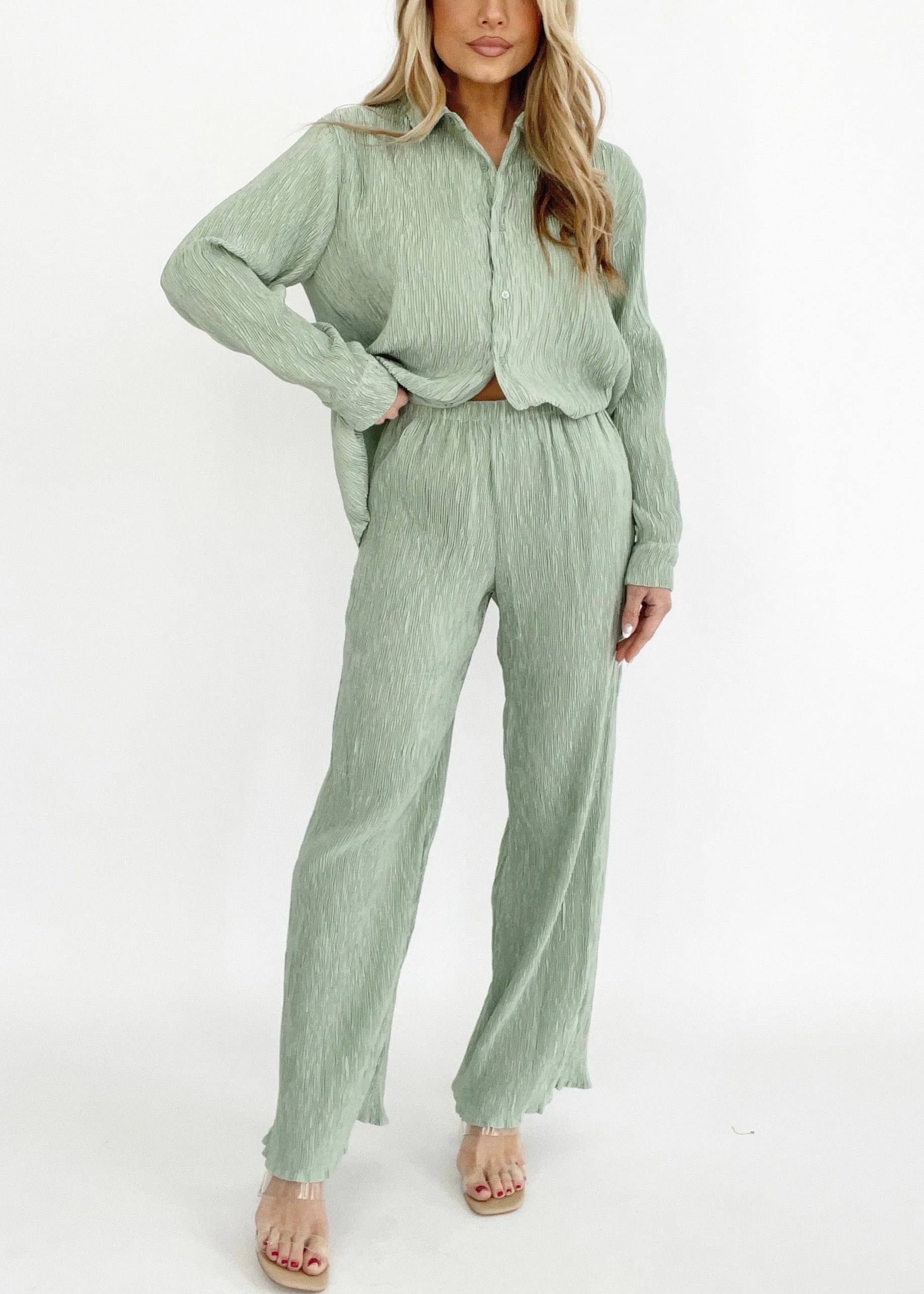 Passionate Plisse Pant sold by LANE 201