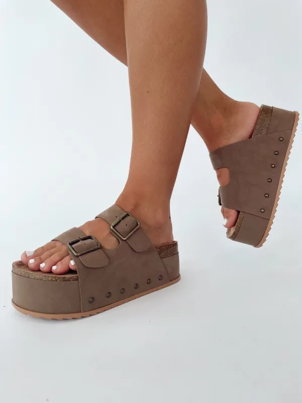 Studded Platform Sandal sold by LANE 201