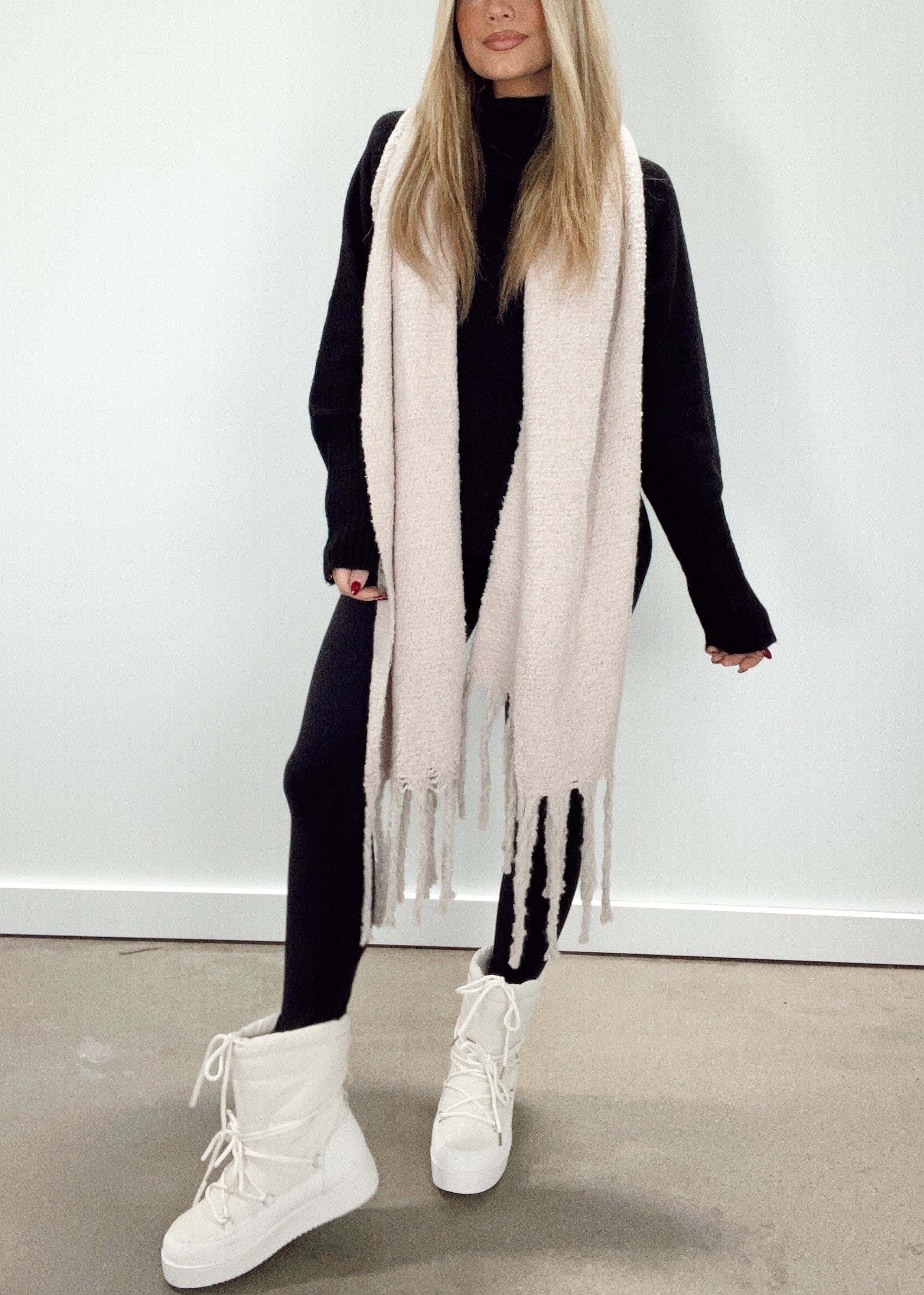 Cozy Tassel Scarf sold by LANE 201