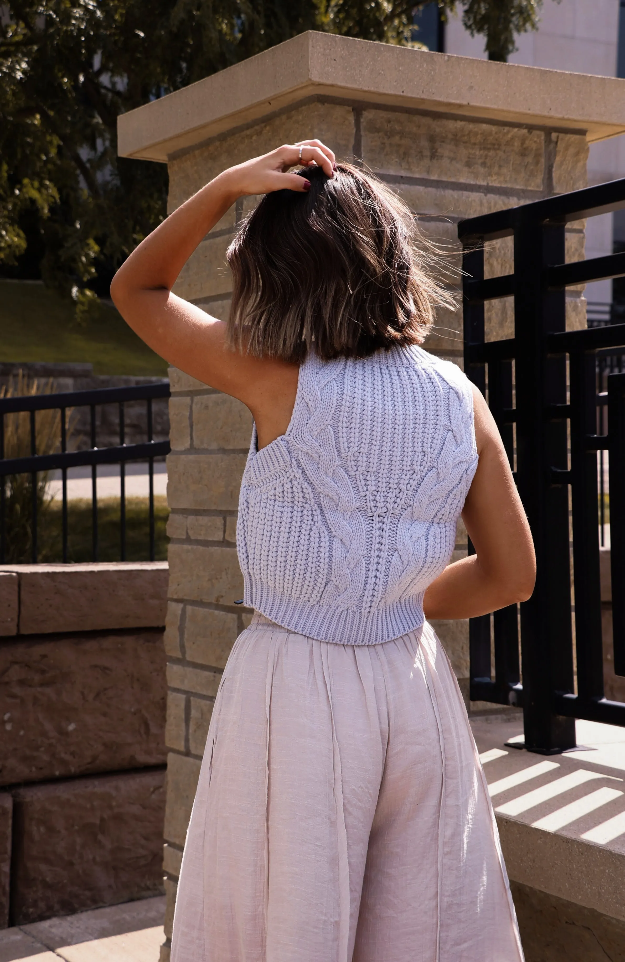 Charming Cable Knit Tank sold by LANE 201 product image thumbnail 3