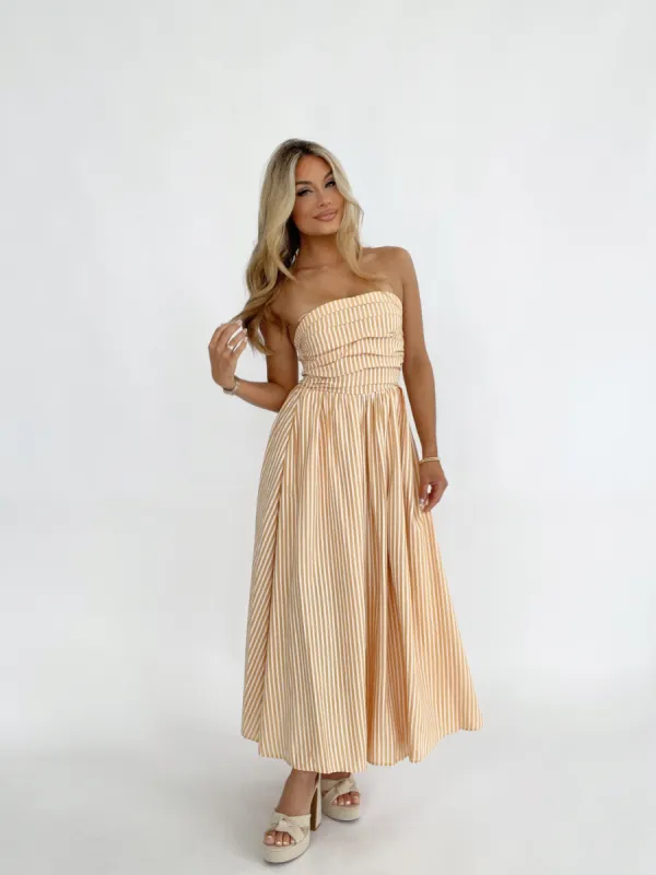 Sunny Stripes Maxi Dress sold by LANE 201