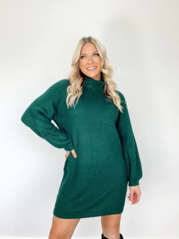 Turtleneck Tidings Sweater Dress sold by LANE 201