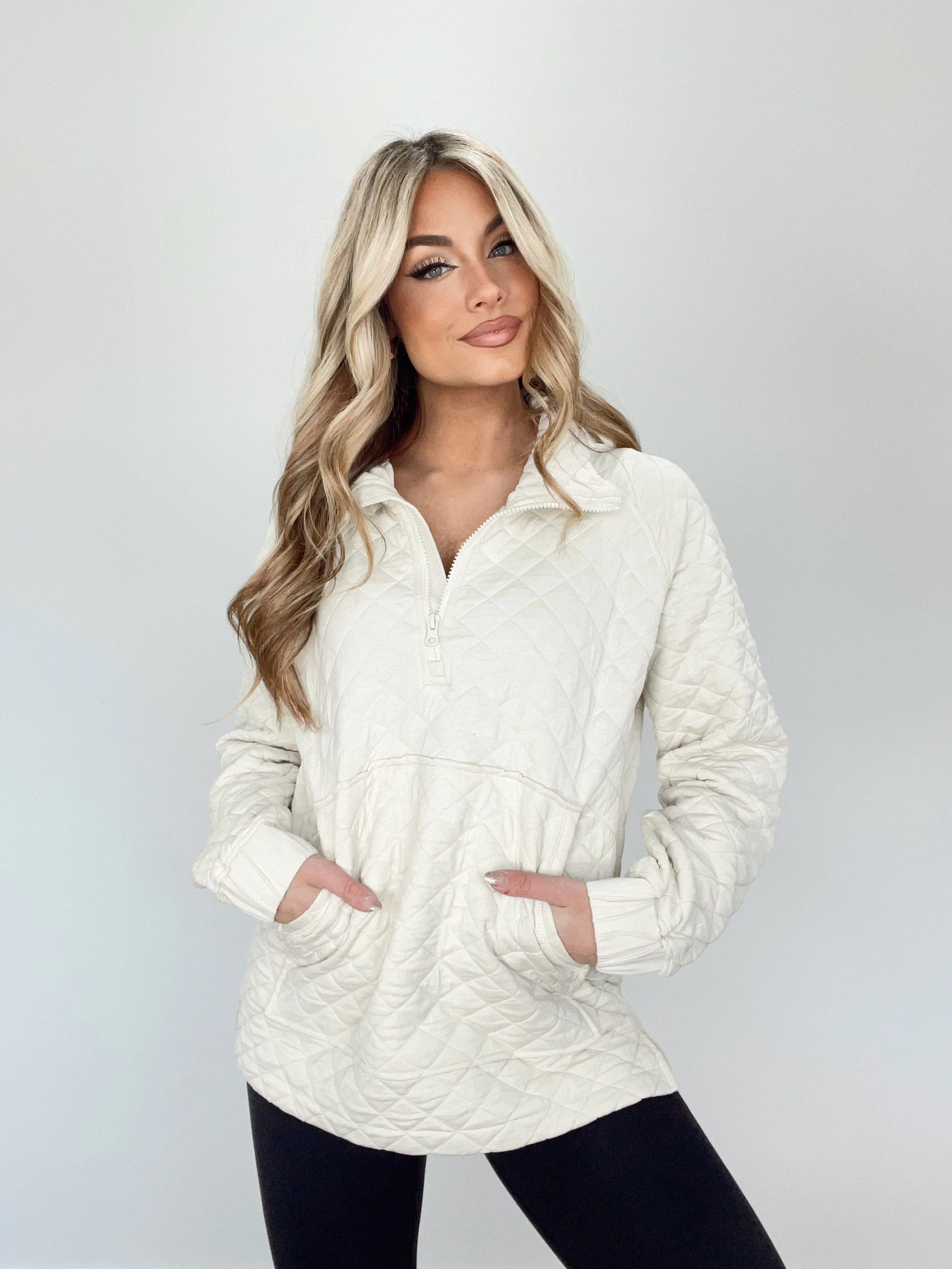 Quilted Jersey Pullover sold by LANE 201 product image thumbnail 3