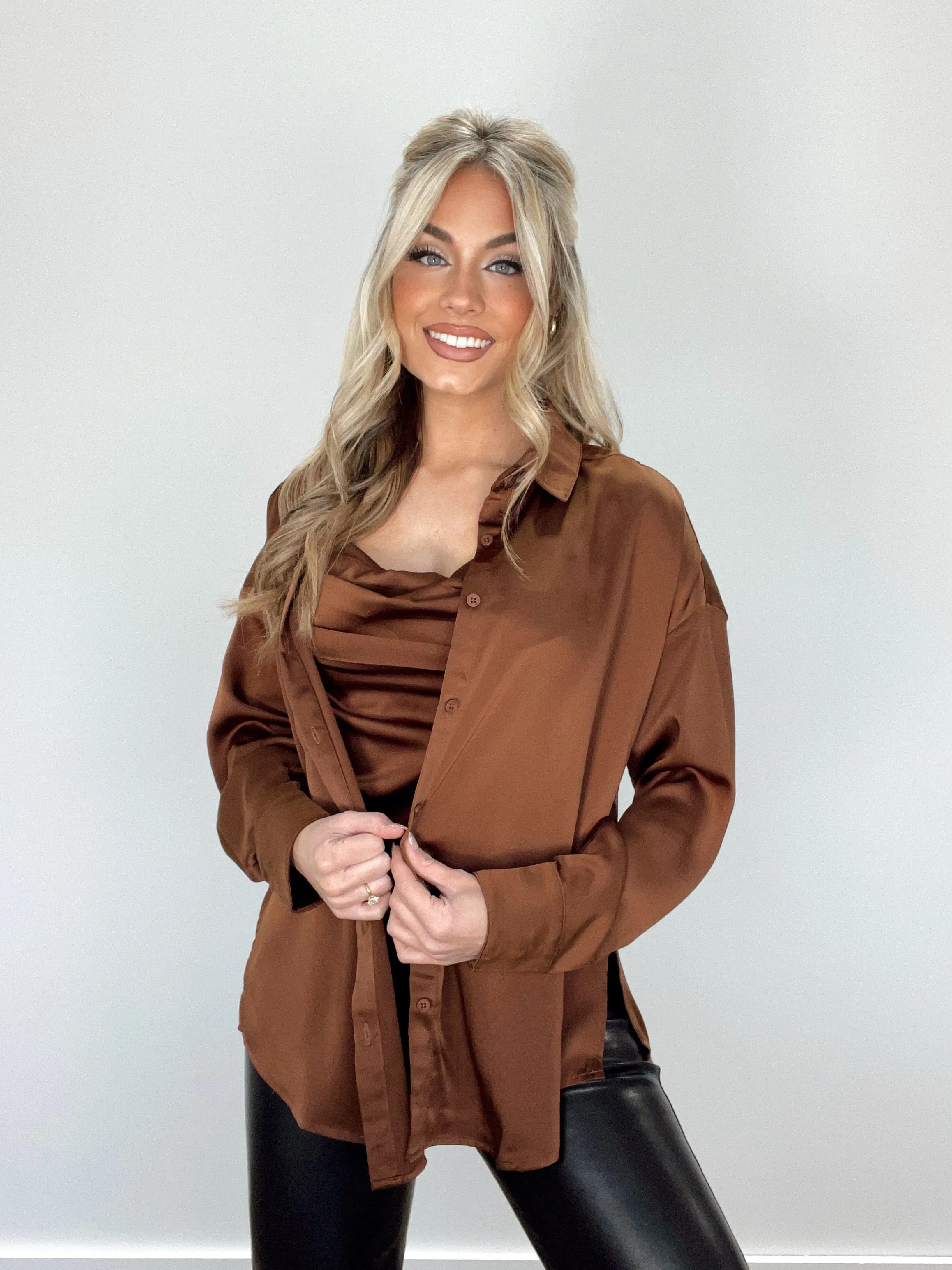 Enticing Look Button Up sold by LANE 201