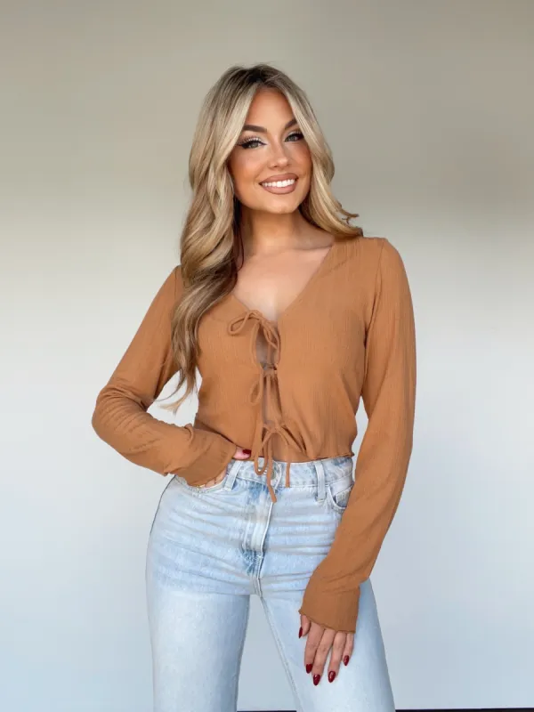 Tie The Look Top sold by LANE 201