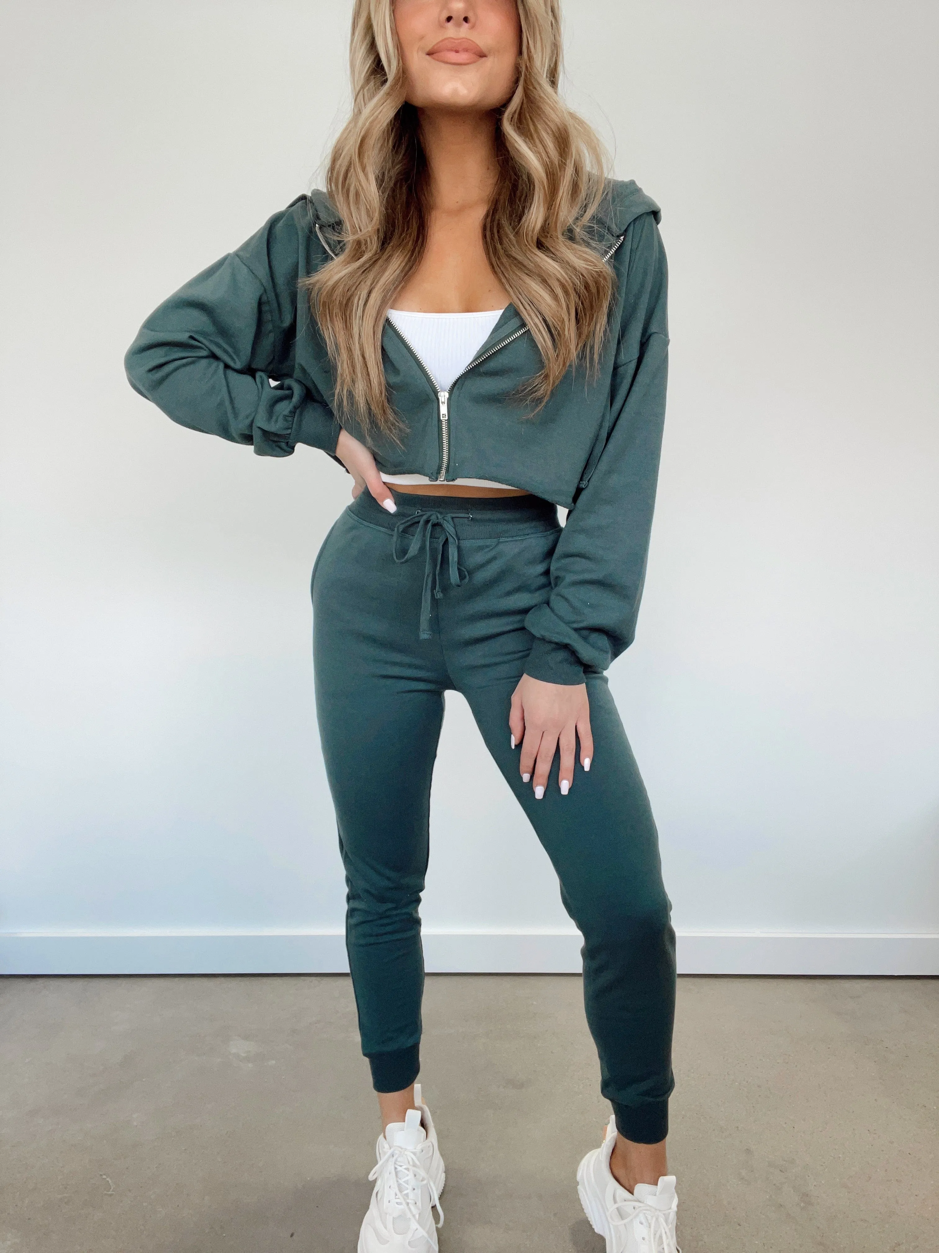 Dark Teal Fit For It Joggers sold by LANE 201 product image thumbnail 3