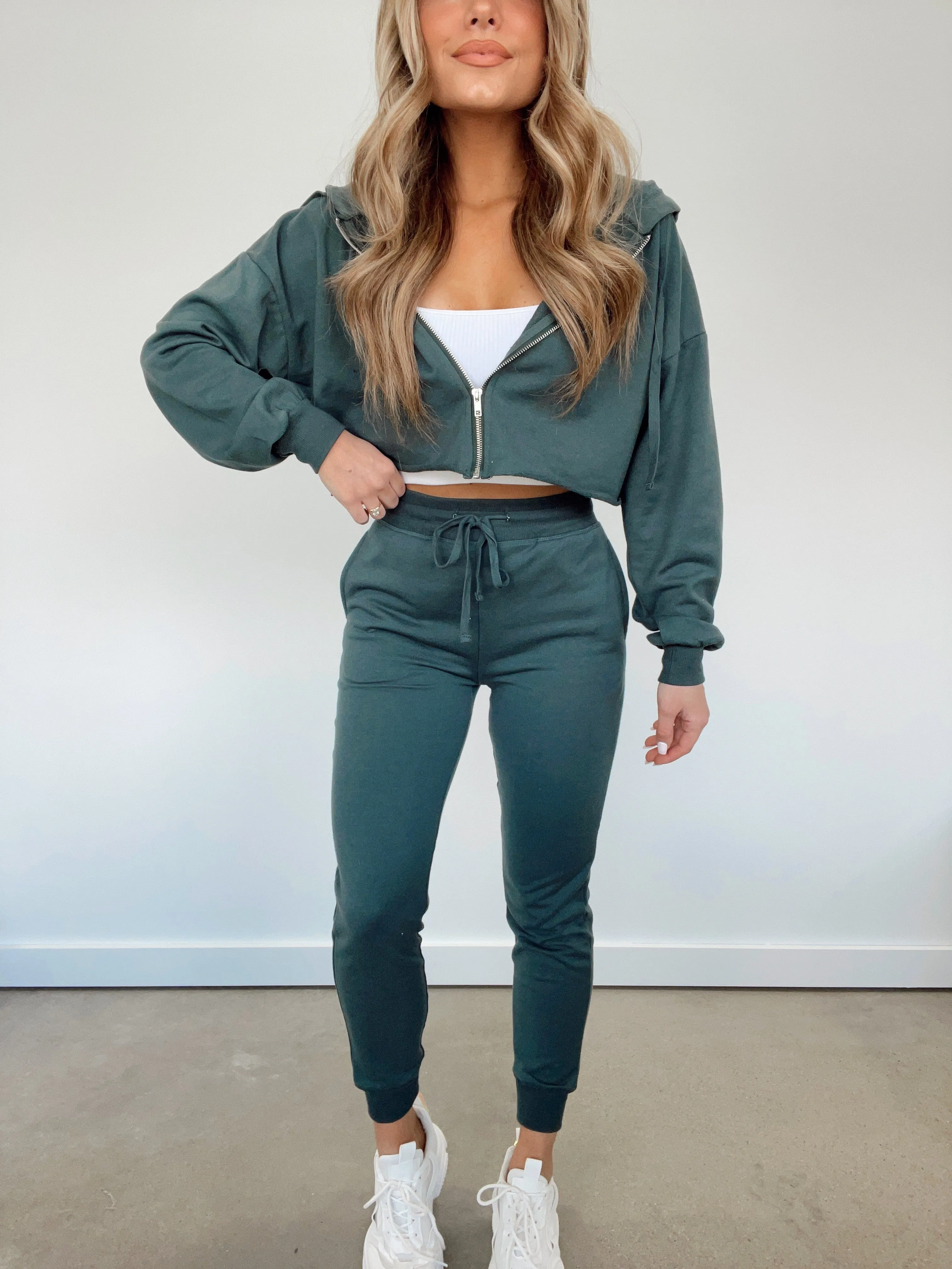 Dark Teal Fit For It Joggers sold by LANE 201 product image thumbnail 2