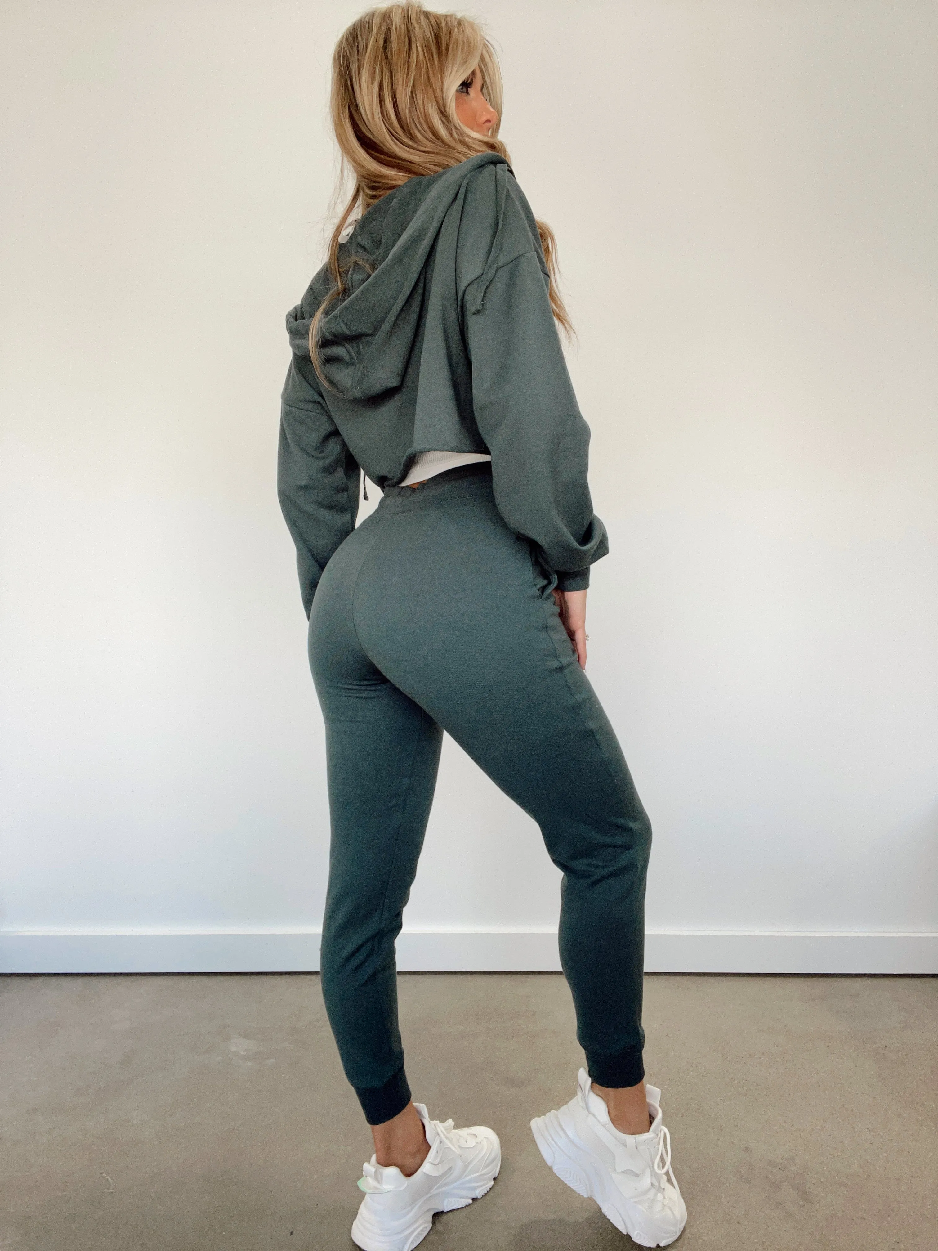 Dark Teal Fit For It Joggers sold by LANE 201 product image thumbnail 4