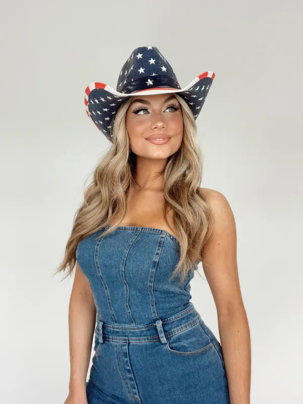 Stars And Stripes Cowboy Hat sold by LANE 201