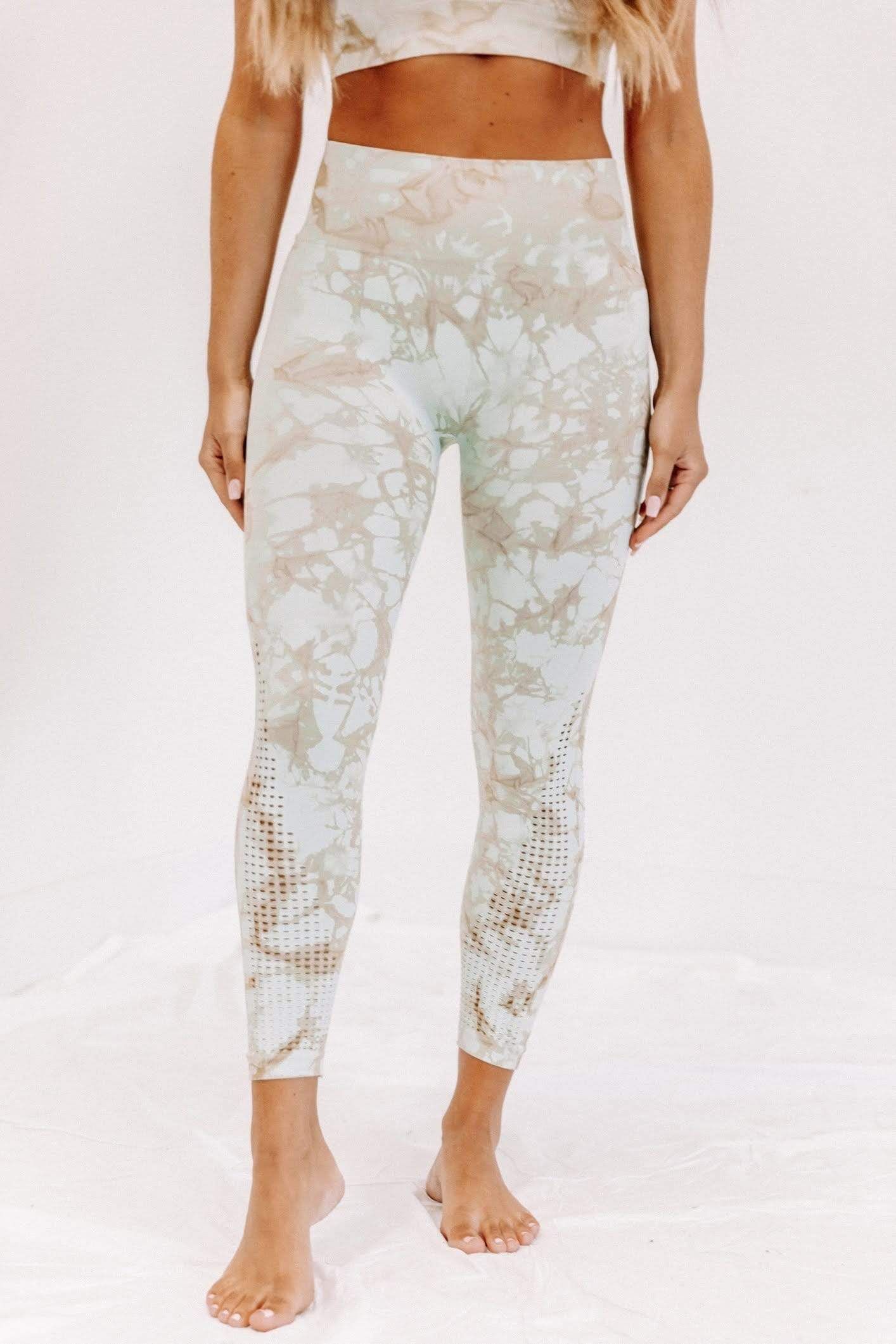 Green Tie Dye Leggings sold by LANE 201 product image thumbnail 2