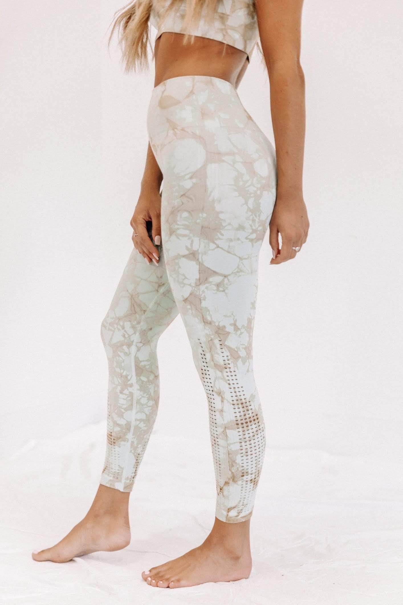 Green Tie Dye Leggings sold by LANE 201 product image thumbnail 3