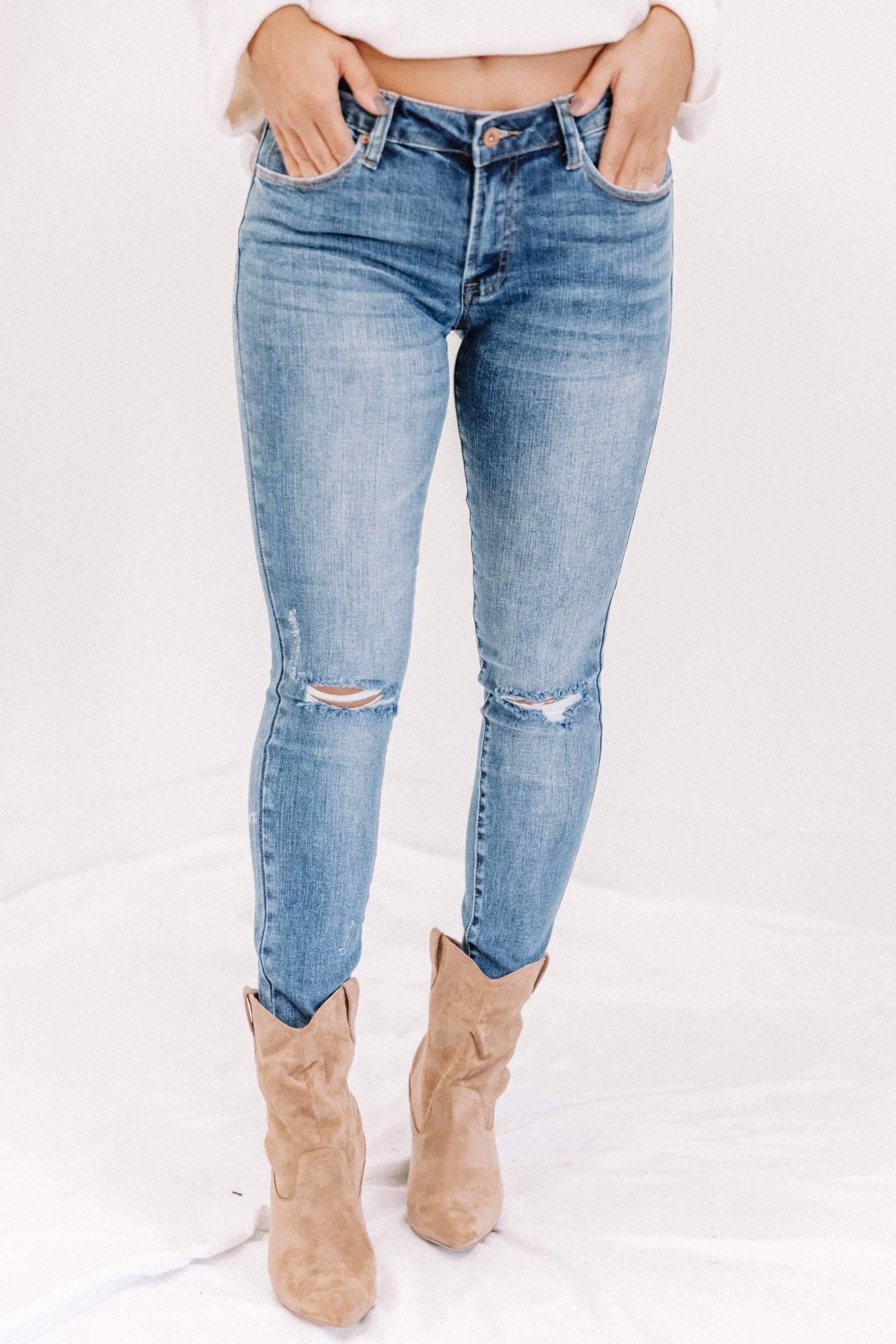 Special A Mid Rise Ankle Skinny sold by LANE 201