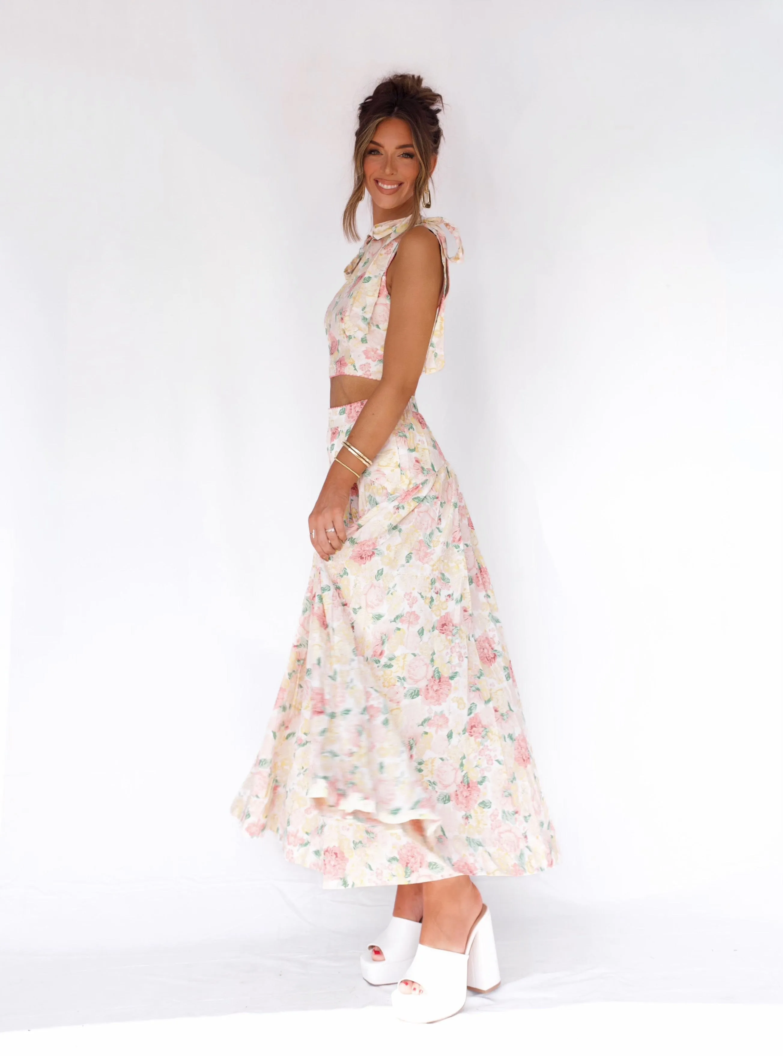 Lush Garden Midi Skirt sold by LANE 201 product image thumbnail 4