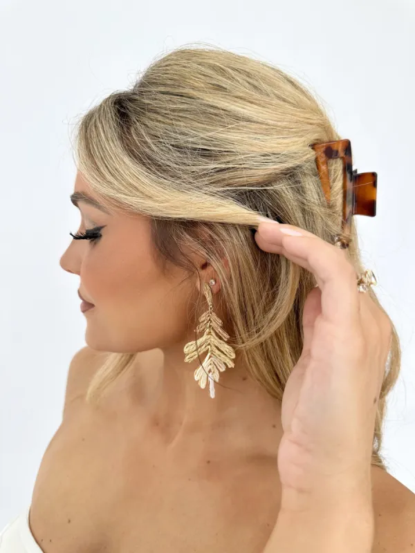 Island Leaves Earring sold by LANE 201