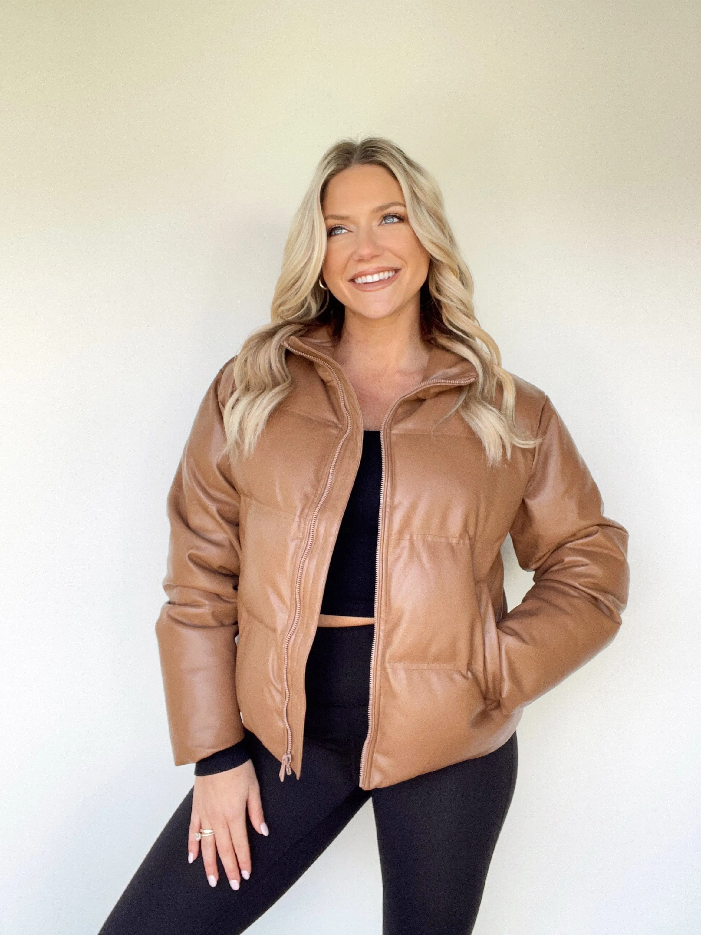 Cloud Leather Puffer Coat sold by LANE 201 product image thumbnail 4