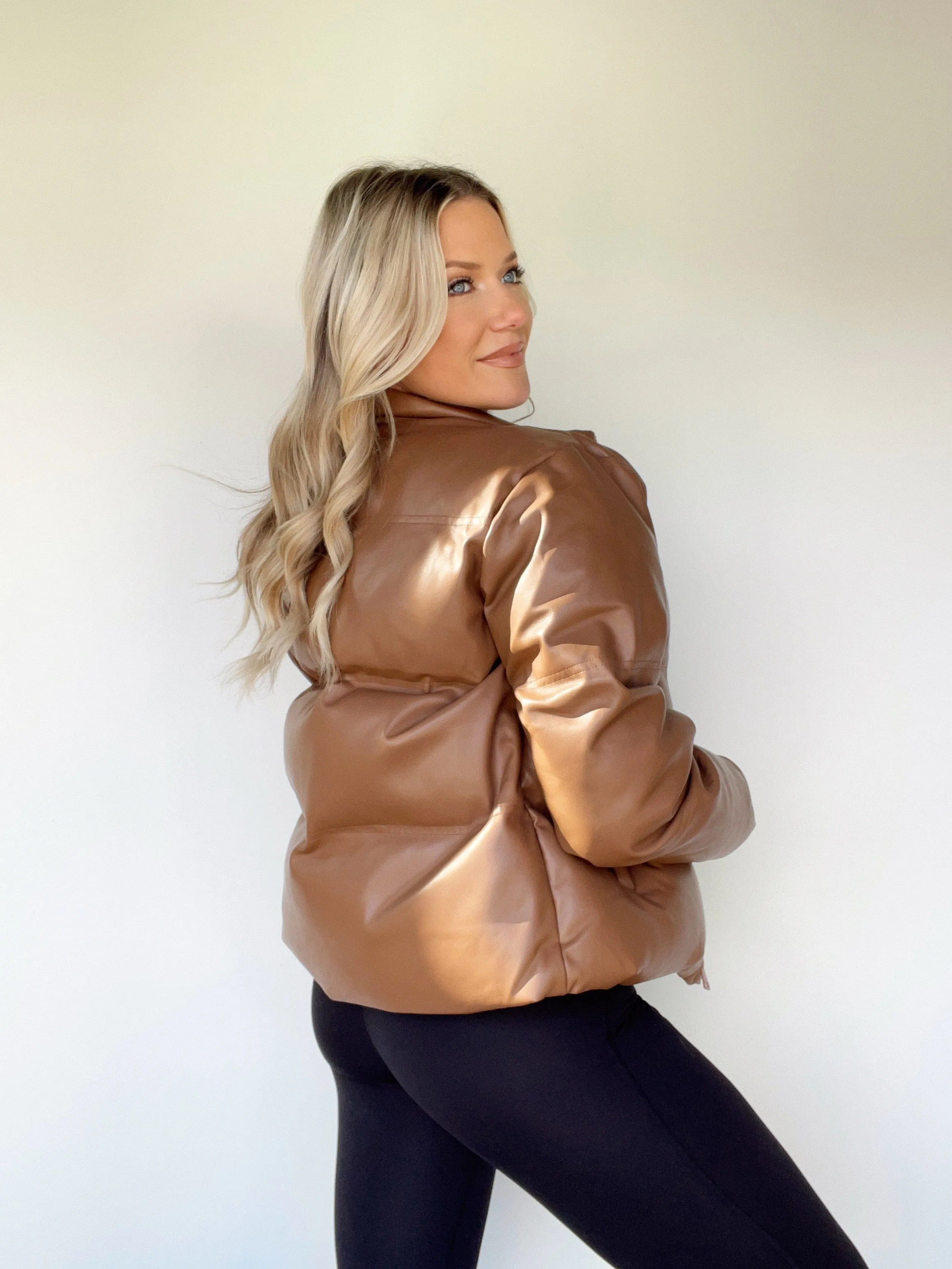 Cloud Leather Puffer Coat sold by LANE 201 product image thumbnail 2