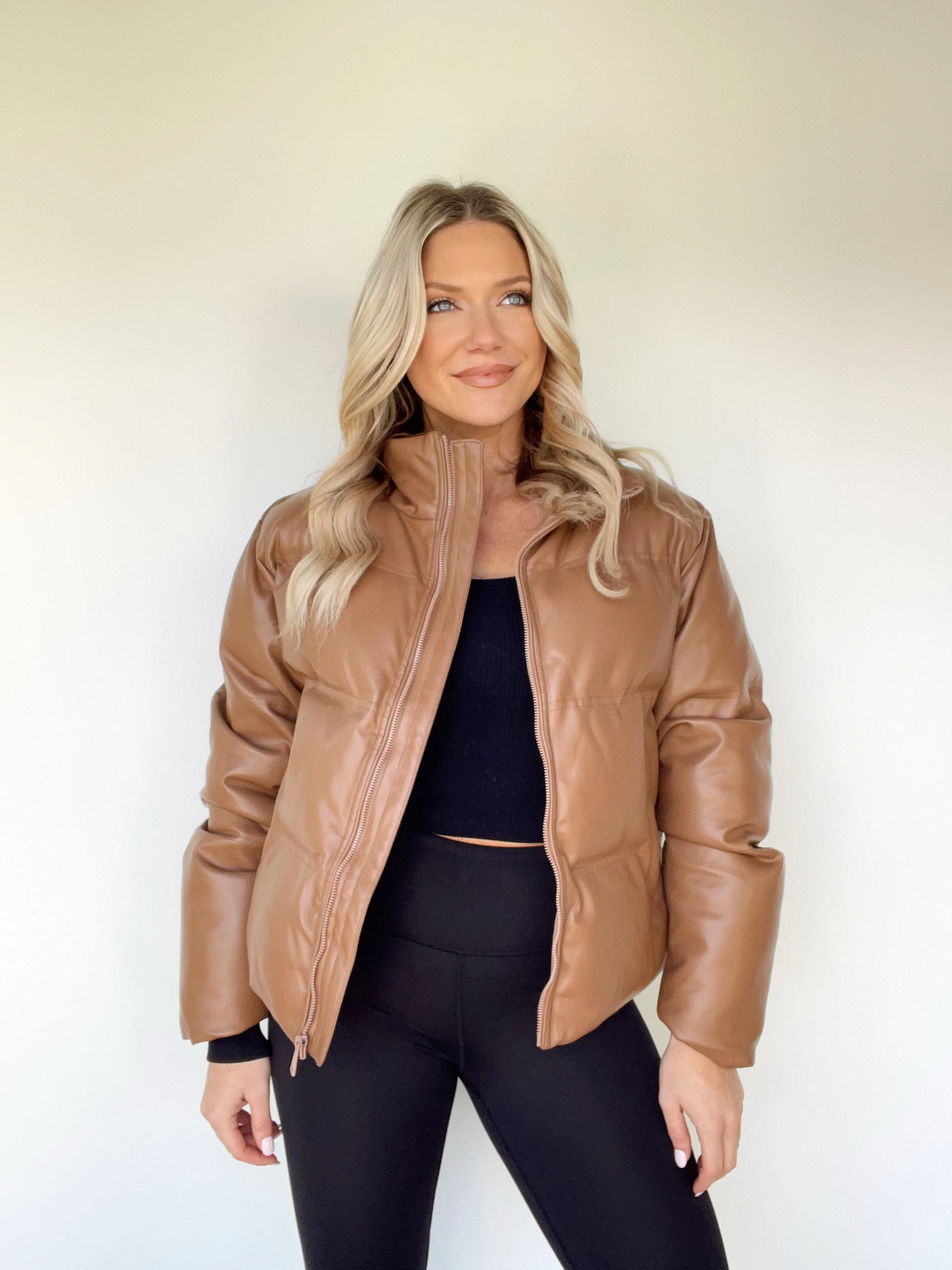 Cloud Leather Puffer Coat sold by LANE 201 product image thumbnail 3
