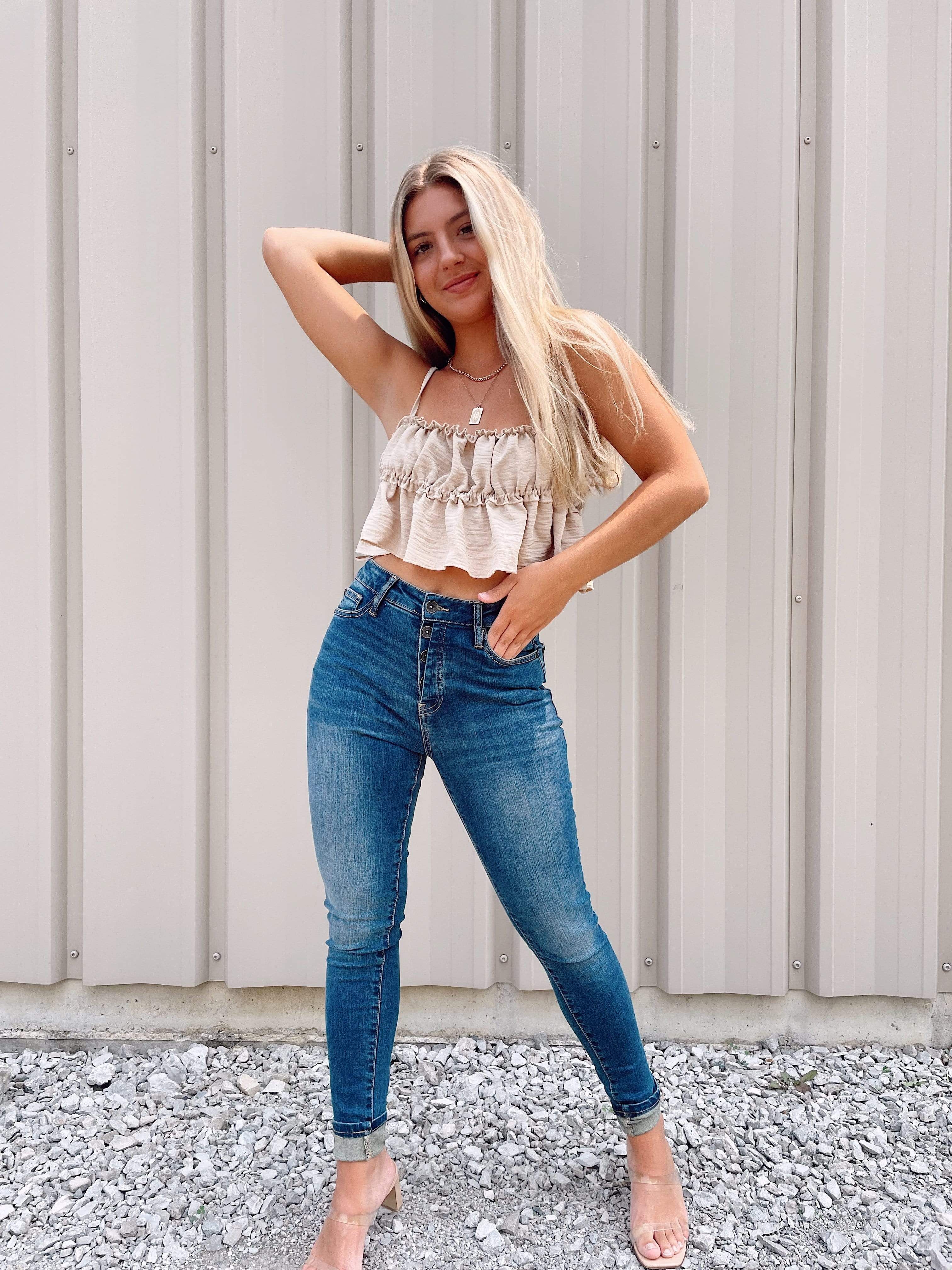 Special A High Rise Button Fly Skinny sold by LANE 201 product image thumbnail 3