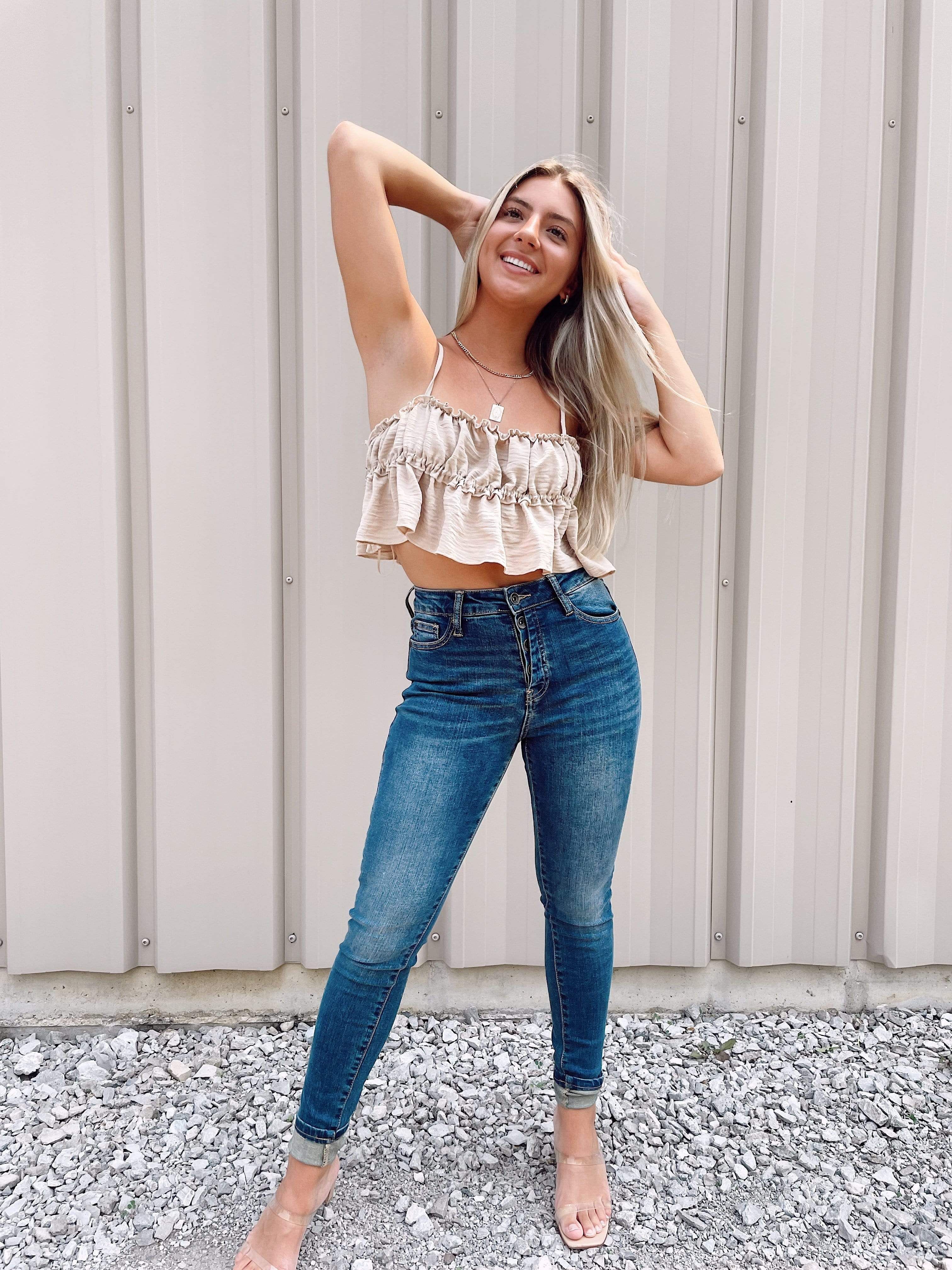 Special A High Rise Button Fly Skinny sold by LANE 201 product image thumbnail 2