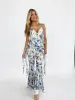 Frilly Floral Jumpsuit sold by LANE 201